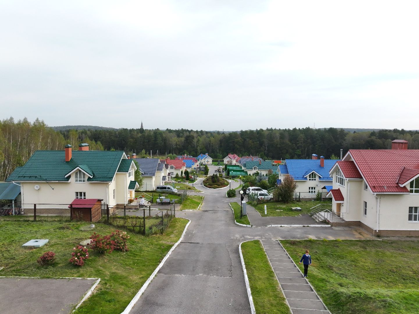 видео с коптера, семейный городок серпухов,