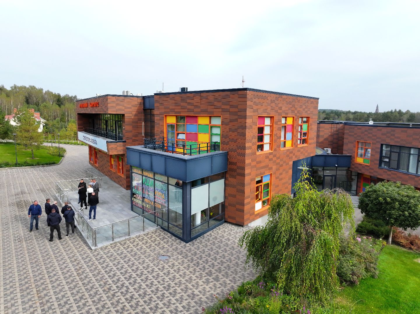 видео с коптера, семейный городок серпухов,