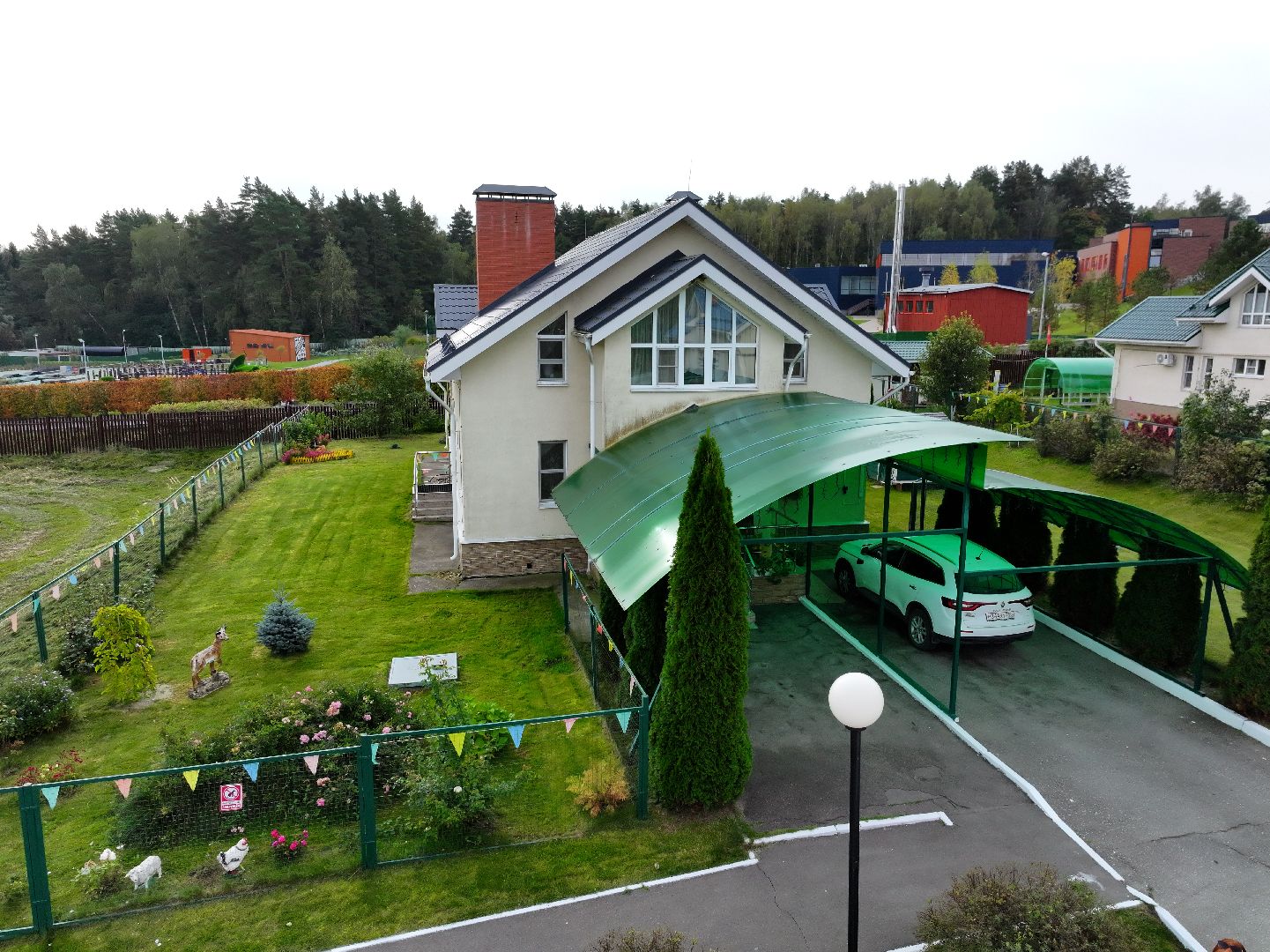 видео с коптера, семейный городок серпухов,