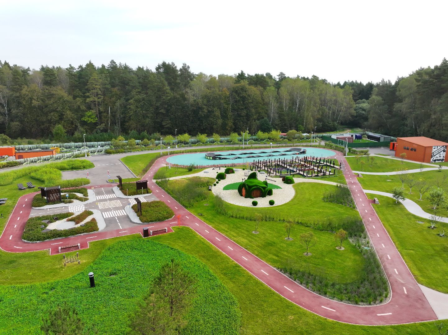 видео с коптера, семейный городок серпухов,