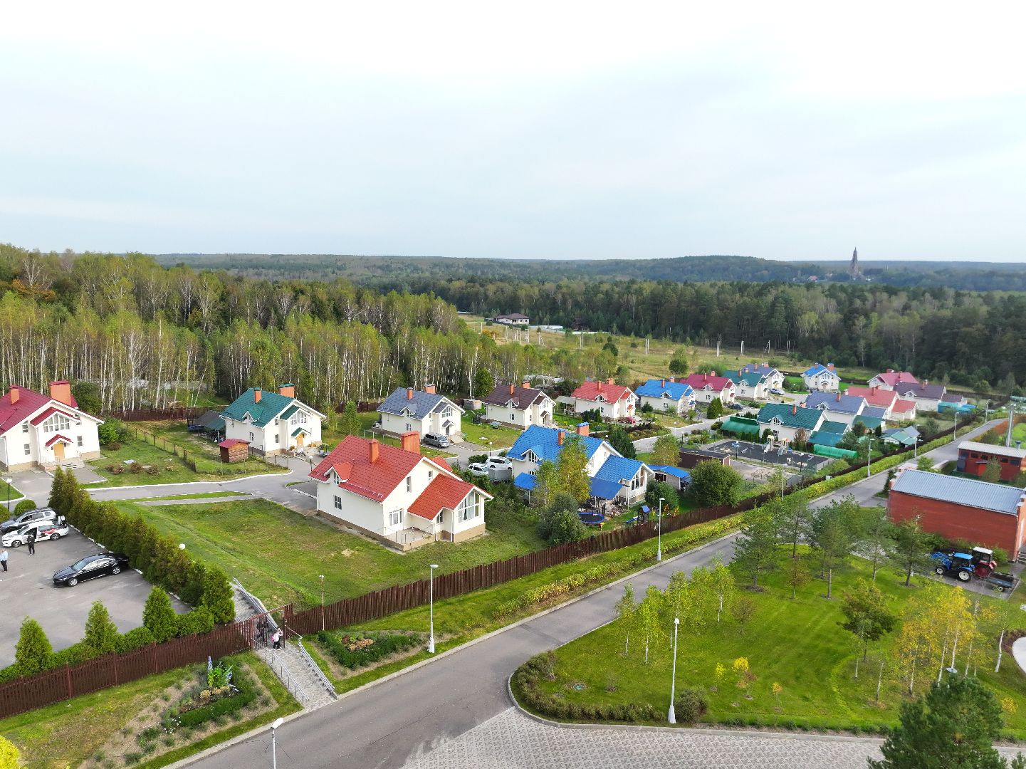 видео с коптера, семейный городок серпухов,