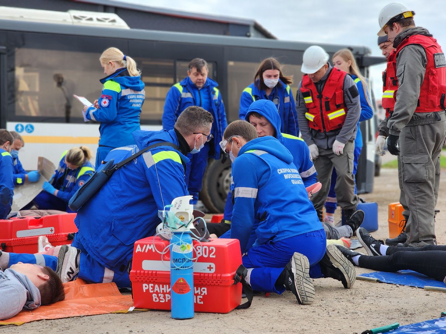 скорая помощь, учения скорой помощи,  скорая медицинская помощь, деревня клюшниково, богородский городской округ,