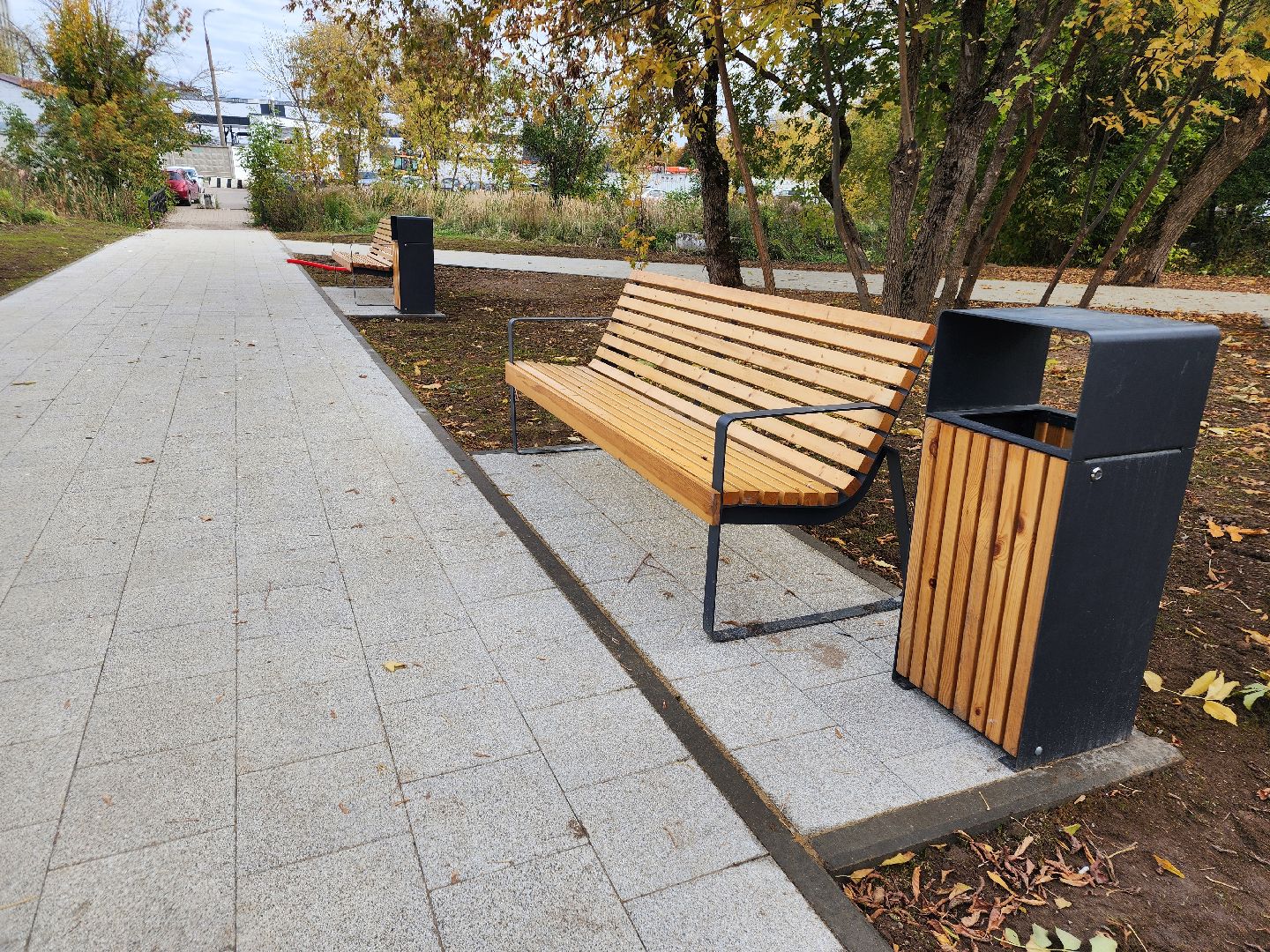 фрязино, благоустройство сквера, общественная территория, пешеходные дорожки,