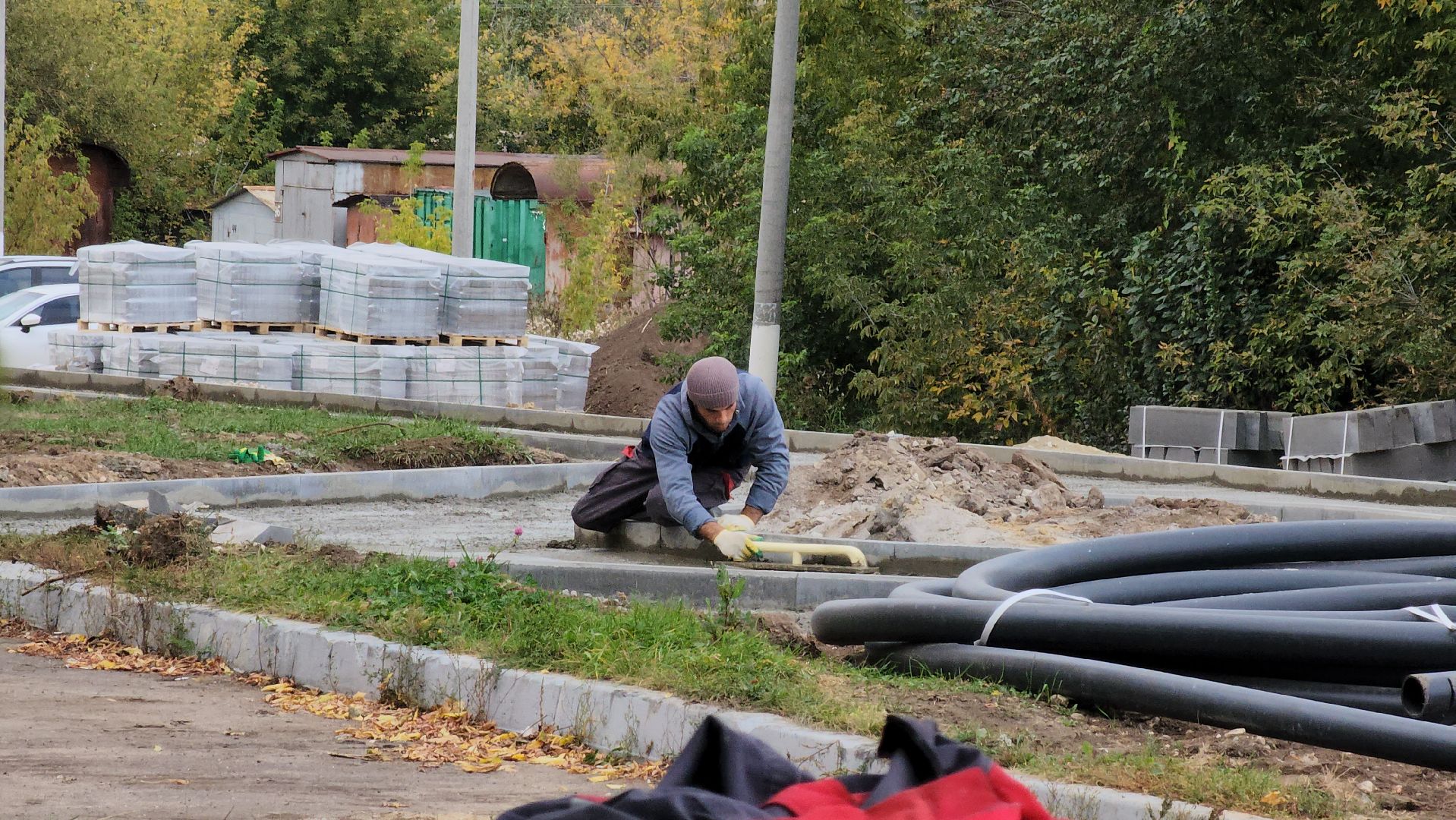 кашира, благоустройство, комфортная городская среда, национальный проект, сквер, тротуарная плитка,