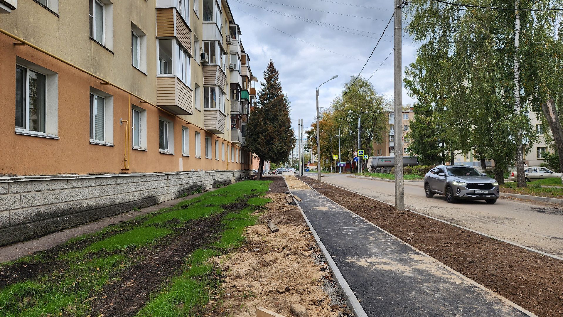 клин, благоустройство, улица менделеева, асфальт,