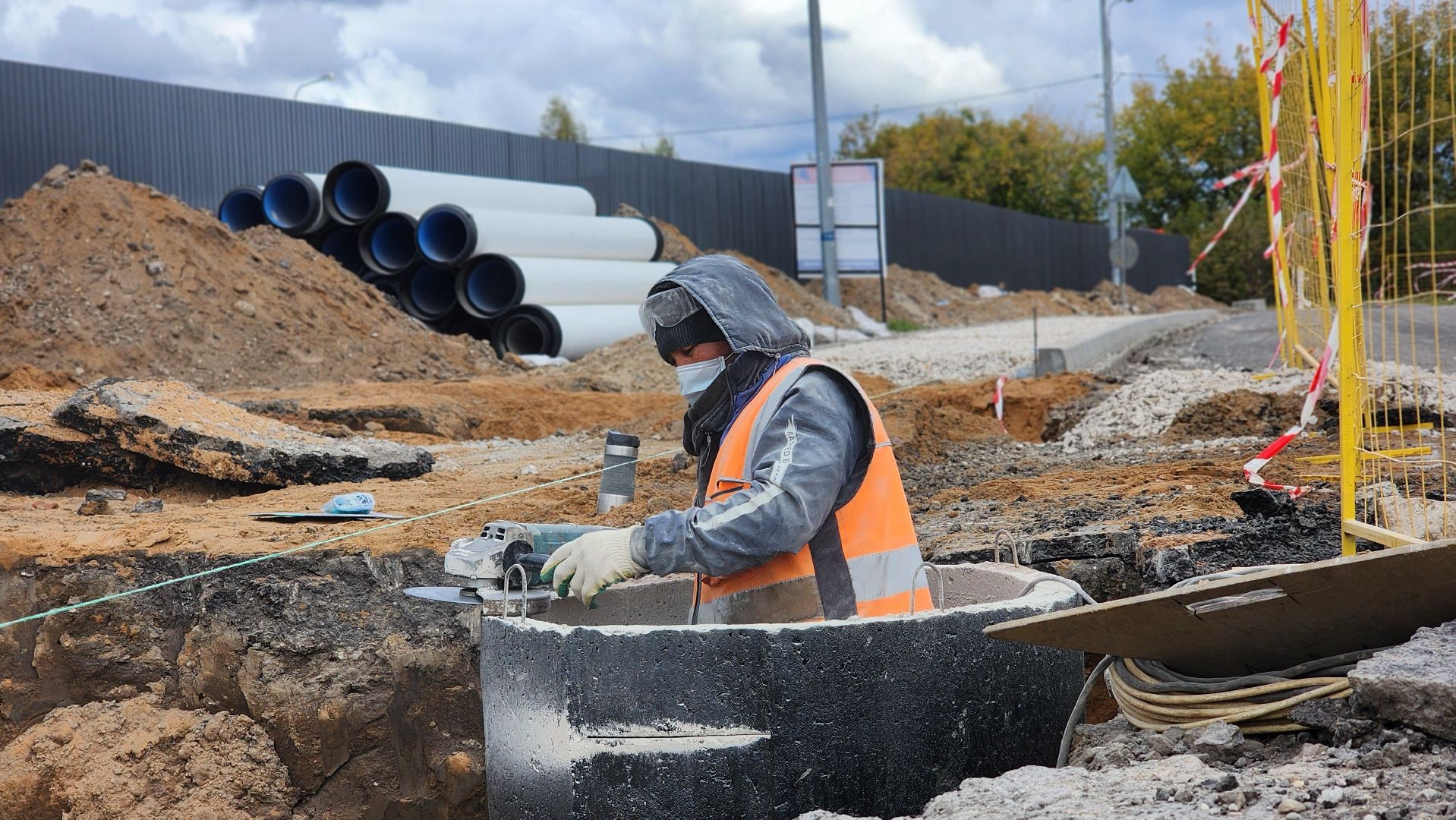 ремонт дороги, лосино-петровский,