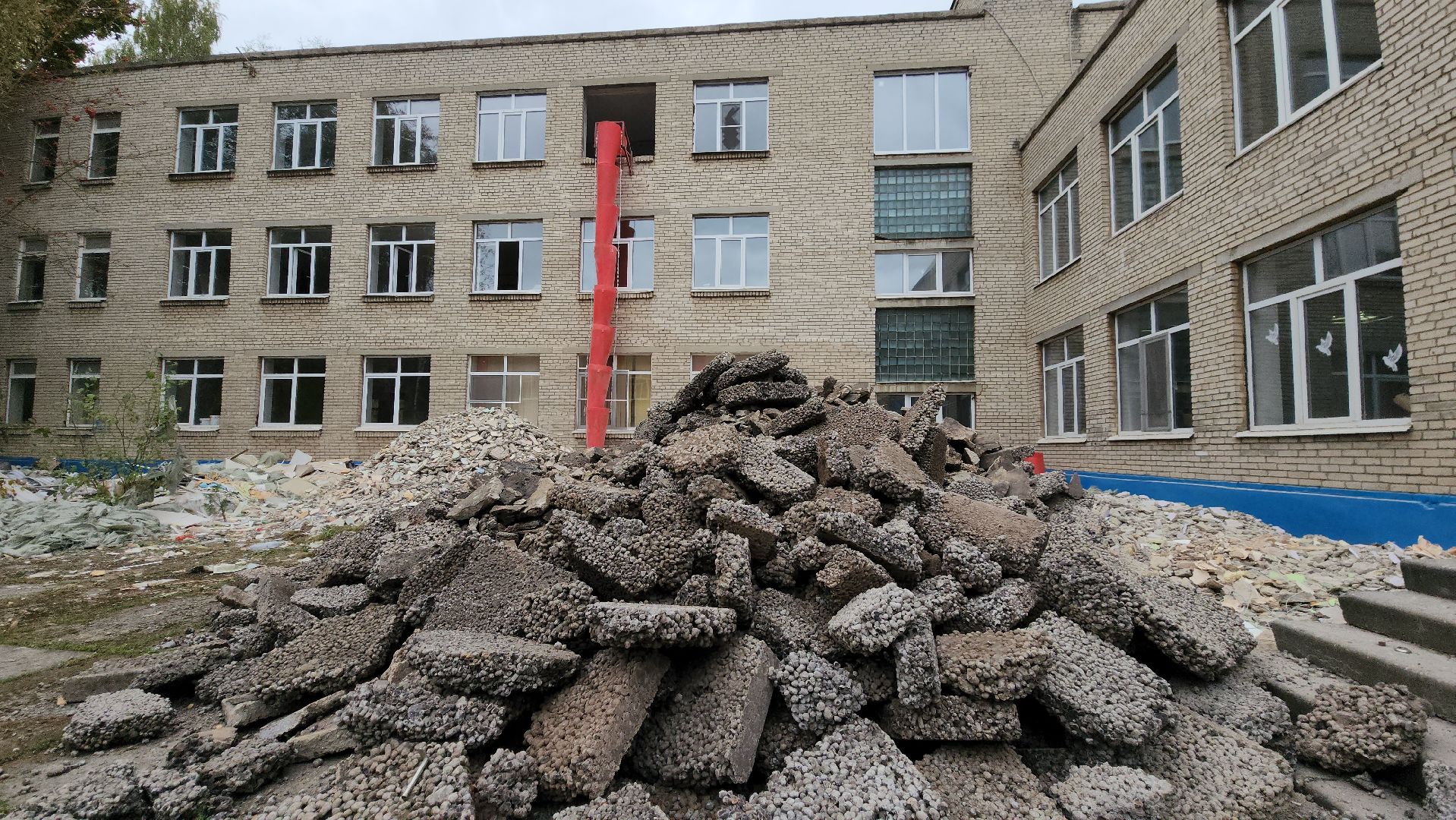 Капитальный ремонт школы , Школа, Лобня ,