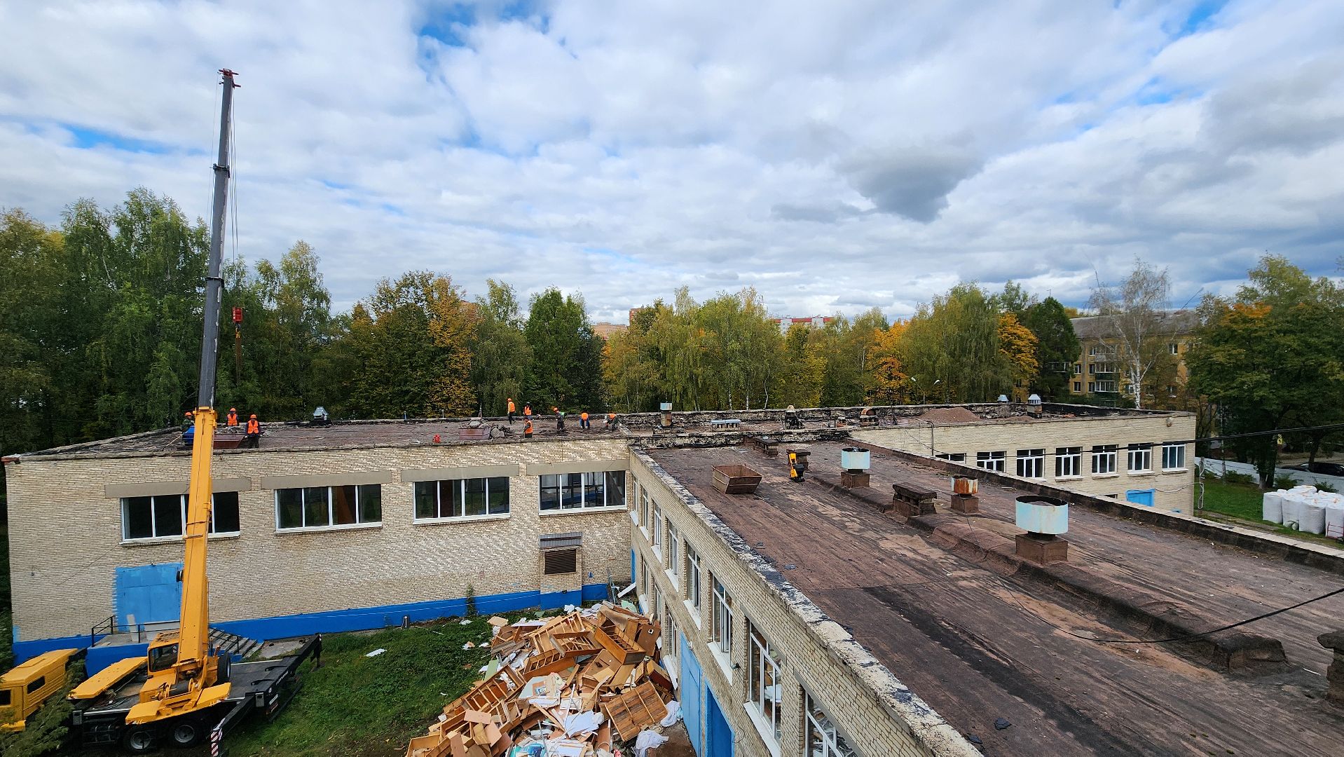 Капитальный ремонт школы , Школа, Лобня ,