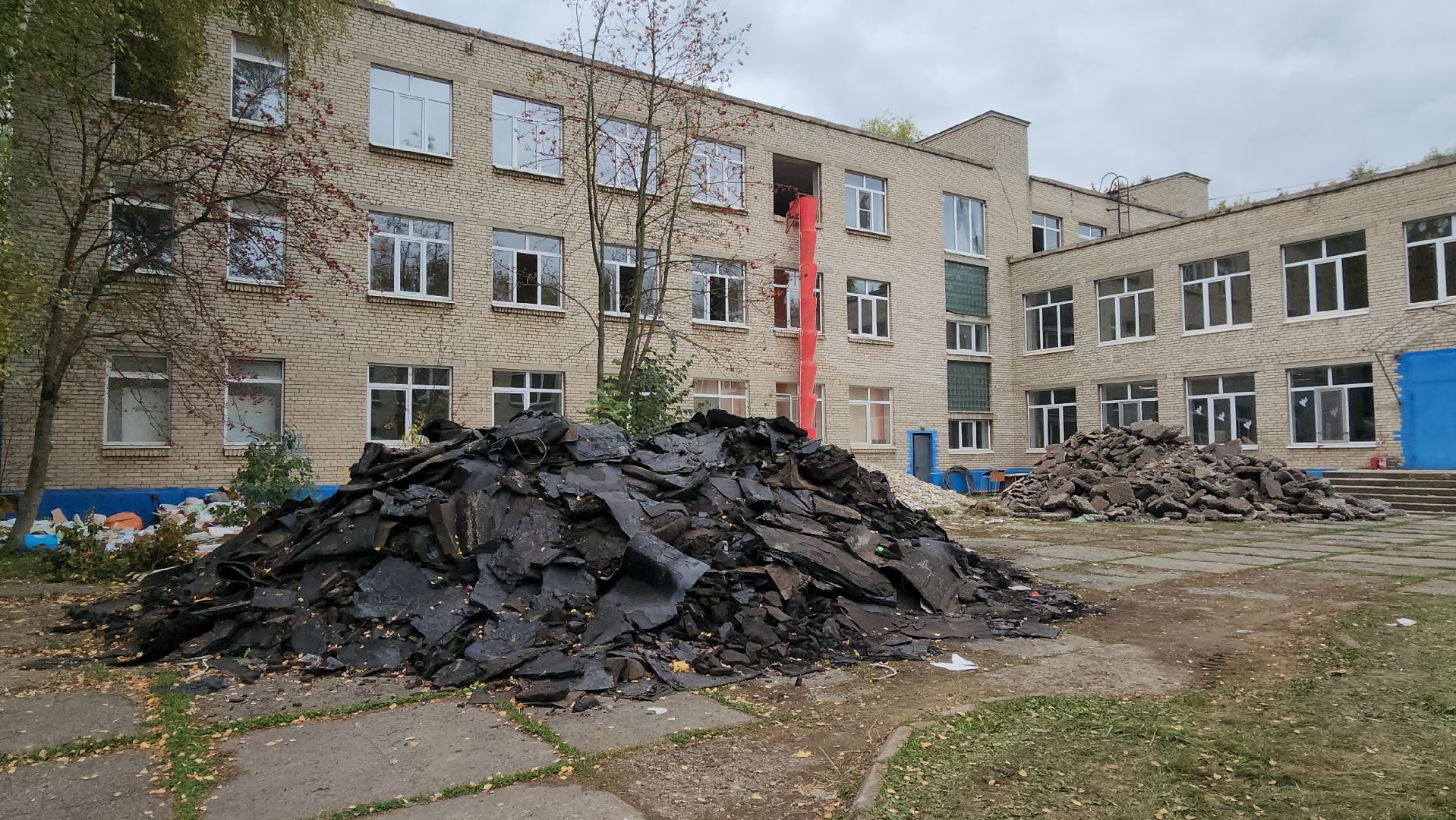 Капитальный ремонт школы , Школа, Лобня ,