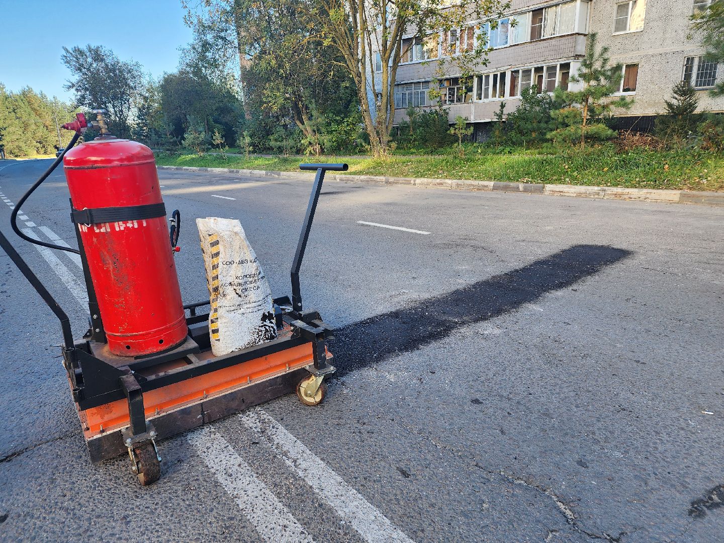 фрязино, ремонт дорог, ямочный ремонт,