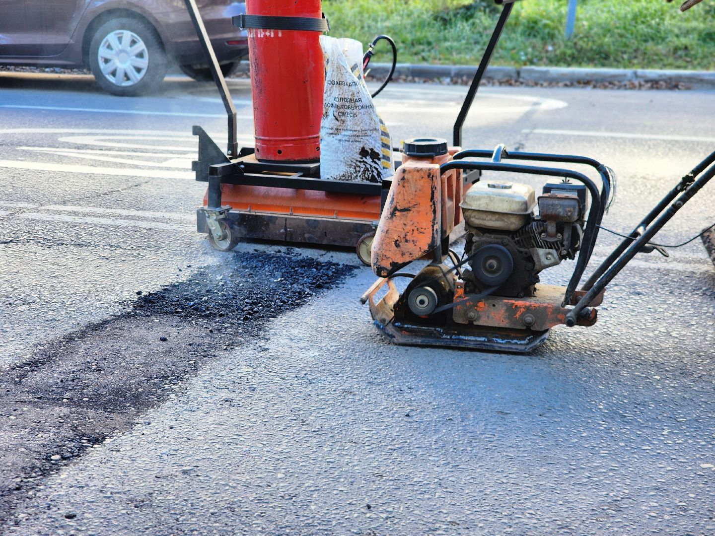фрязино, ремонт дорог, ямочный ремонт,