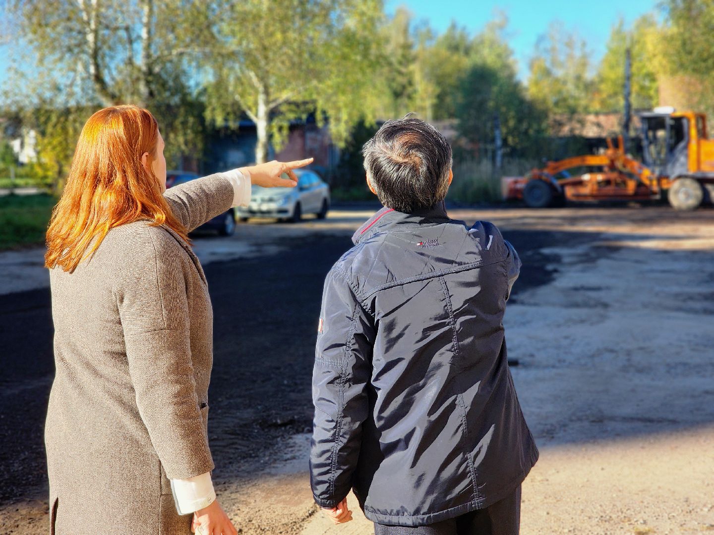 дубна, александровка, ремонт дорог,