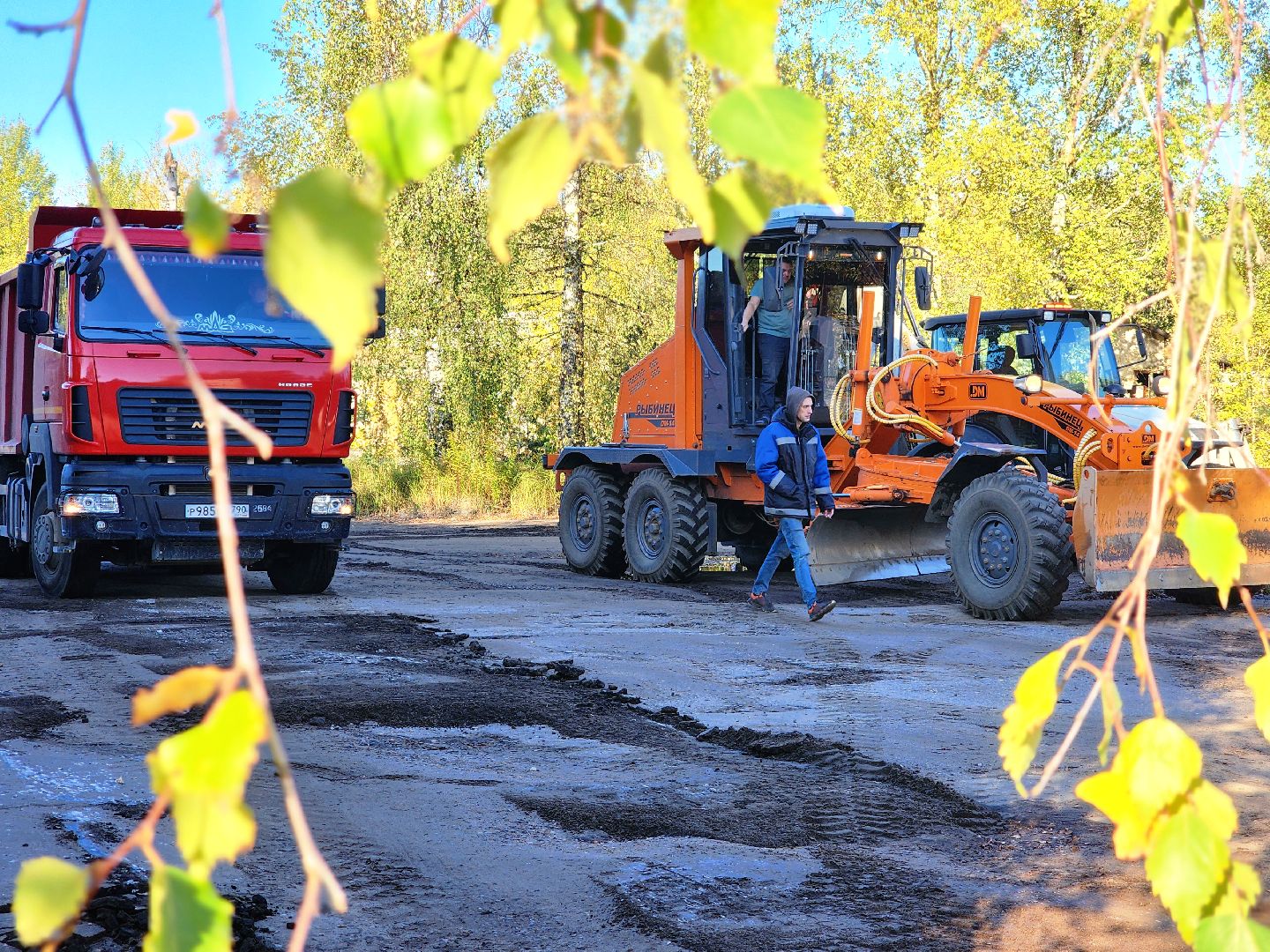 дубна, александровка, ремонт дорог,
