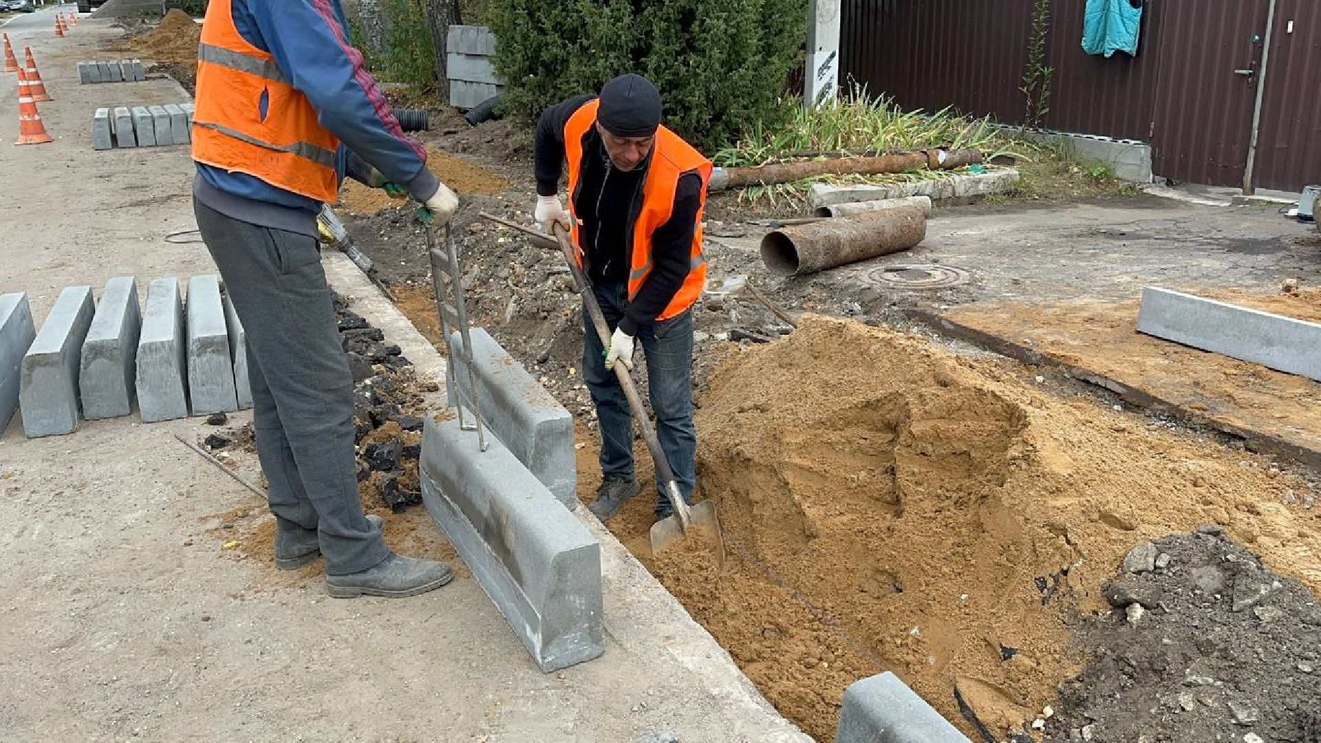 дороги, домодедово, новый тротуар,