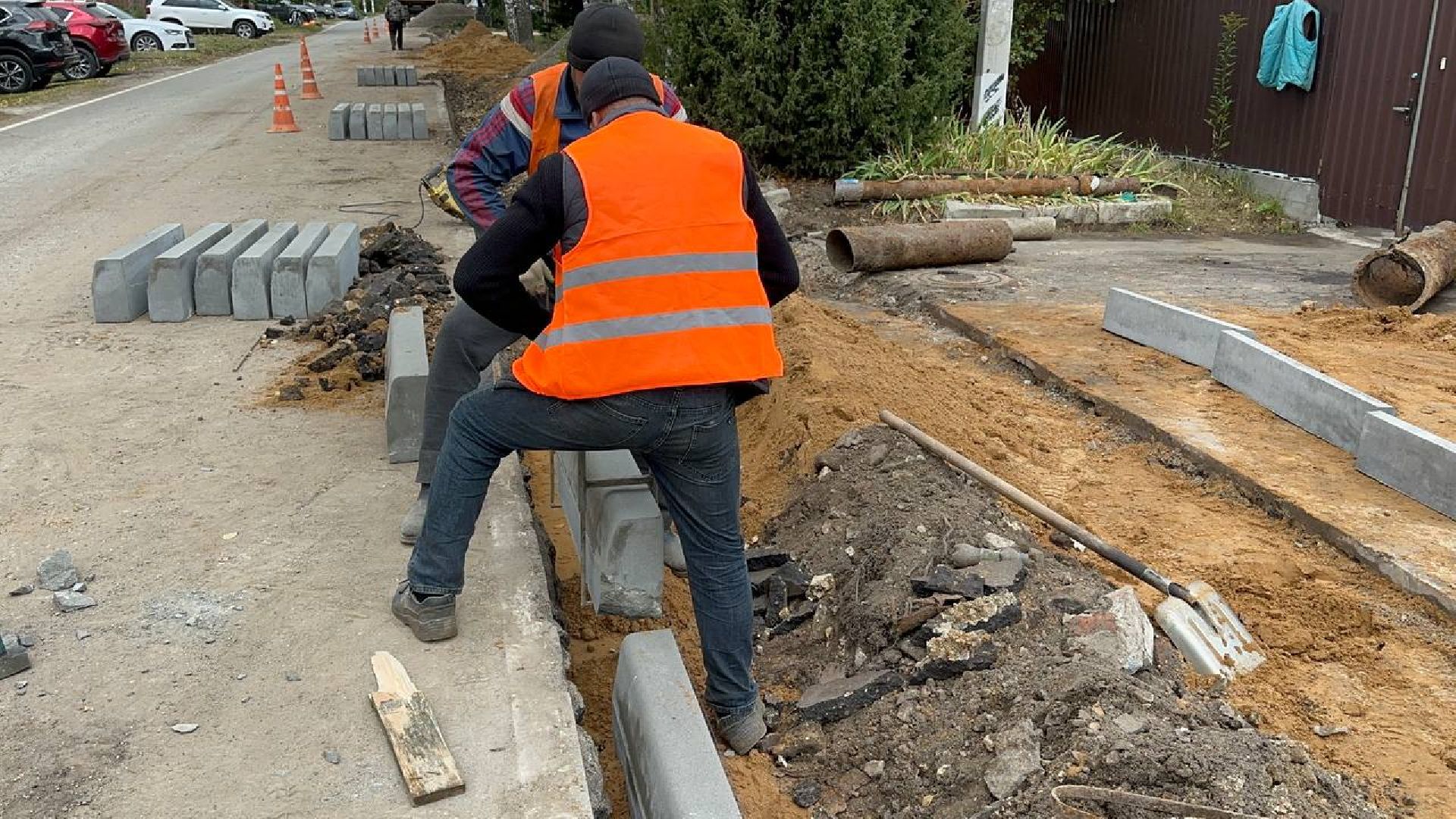 дороги, домодедово, новый тротуар,