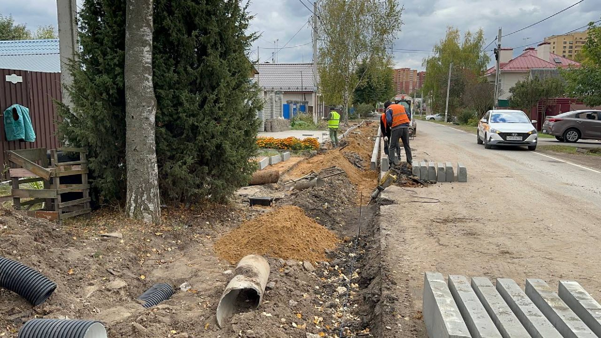 дороги, домодедово, новый тротуар,