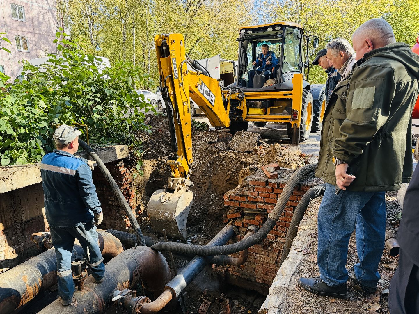 раменское, авария жкх, прорыв трубы отопления, теплосеть, раменская теплосеть, отопление, гвс, горячее водоснабжение,