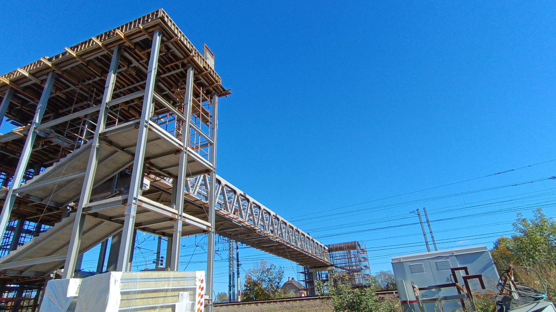 пешеходный надземный переход, лобня, мцд,