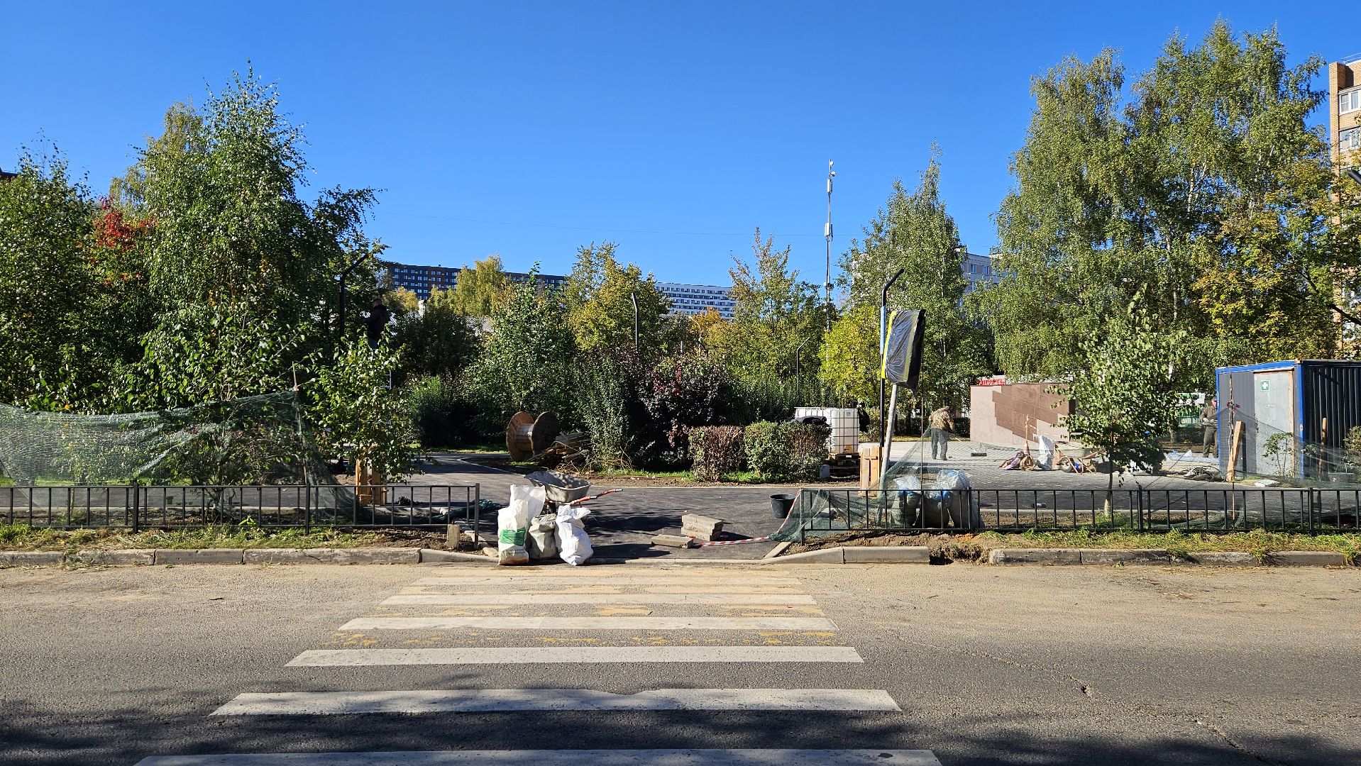 долгопрудный, сквер, сквер строителей, благоустройство,