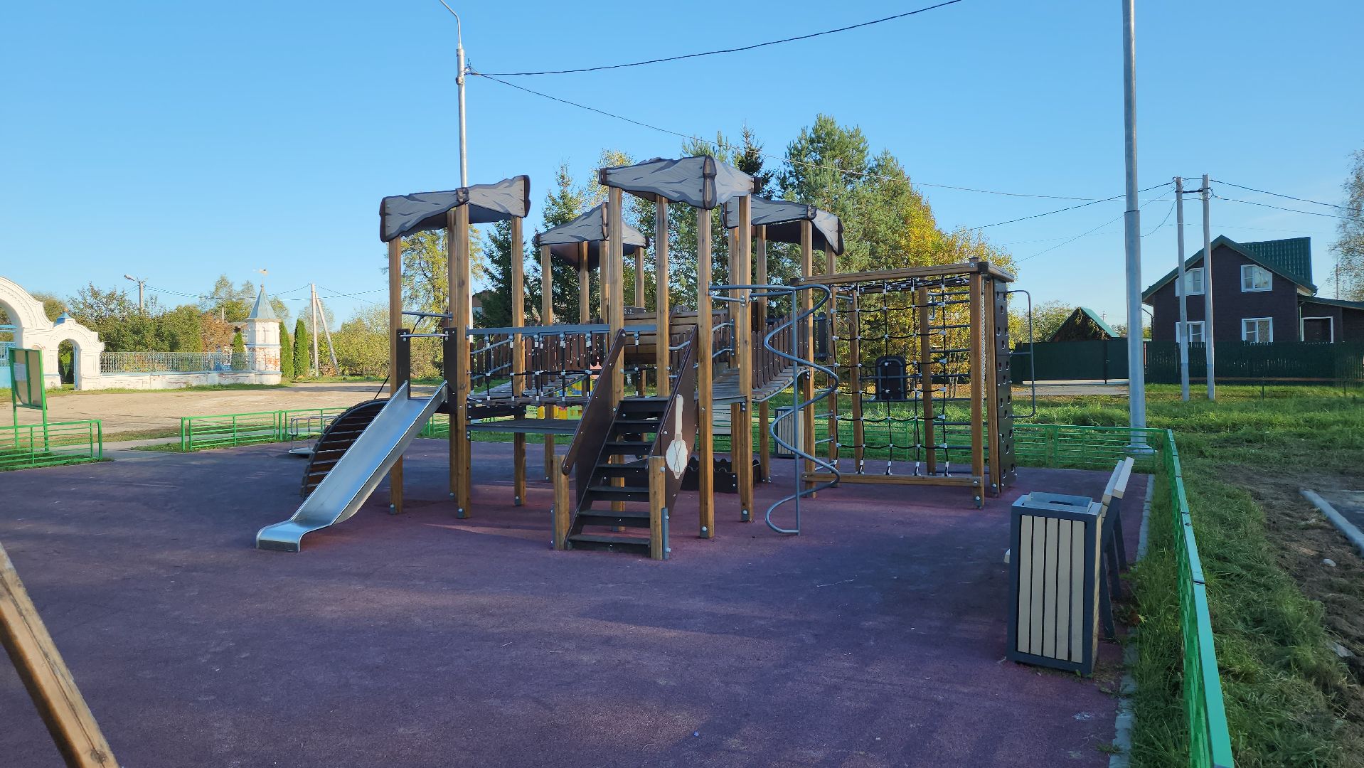 щёлково, спортивная площадка, маврино, Спортивная площадка в деревне,