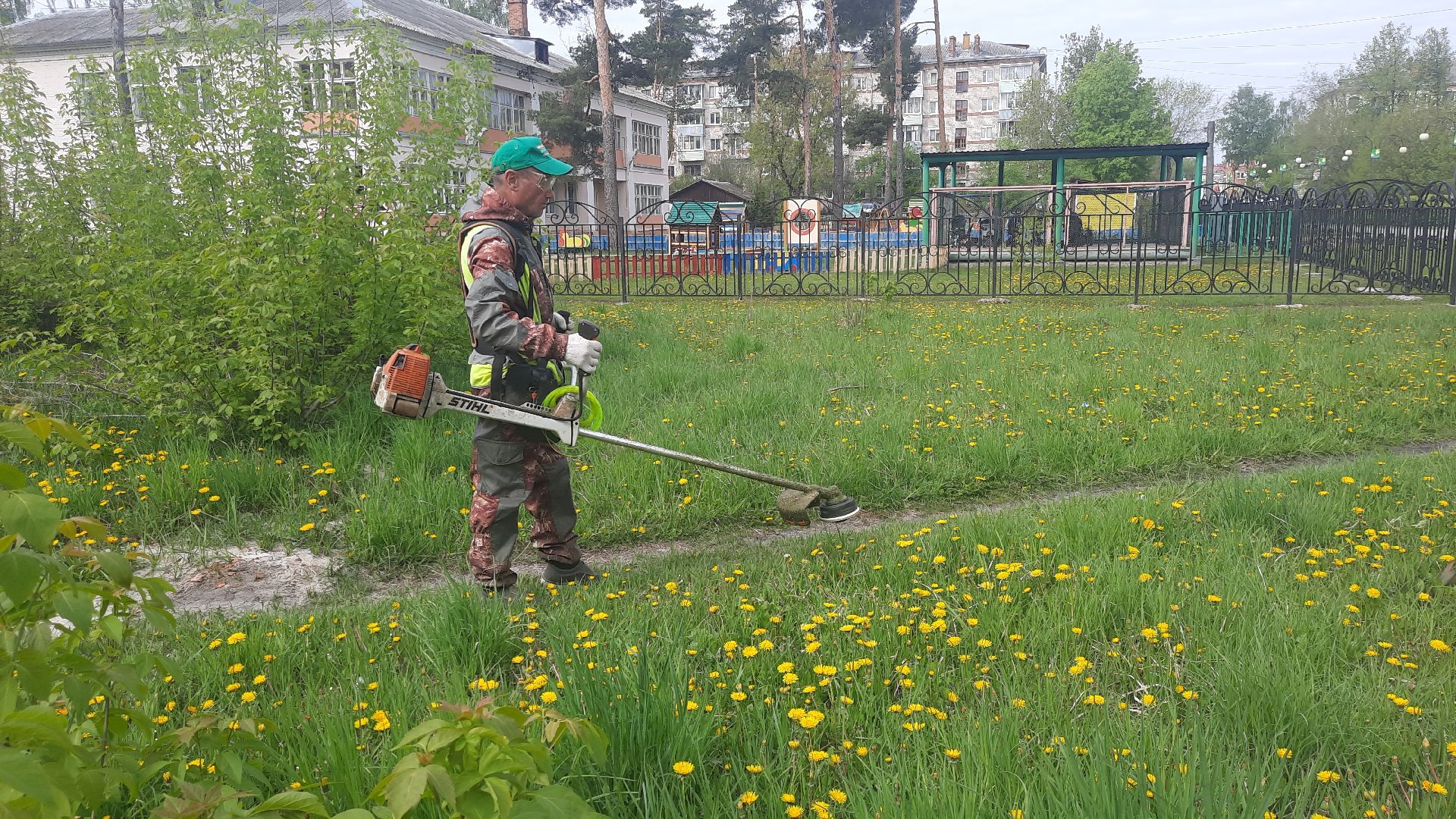 Шатура, покос травы, благоустройство,