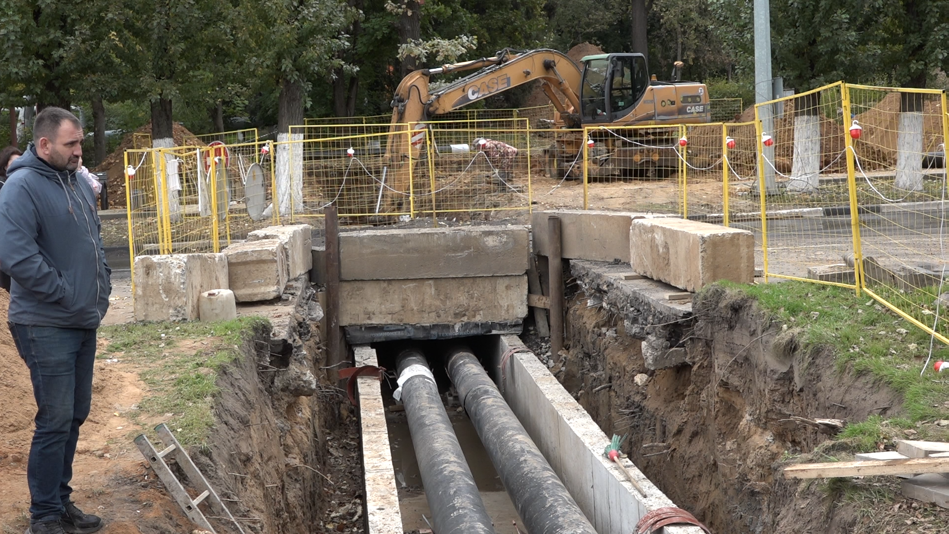 реконструкция теплотрассы, теплосети власиха, новые трубы, алтстрой, власиха теплотрасса,