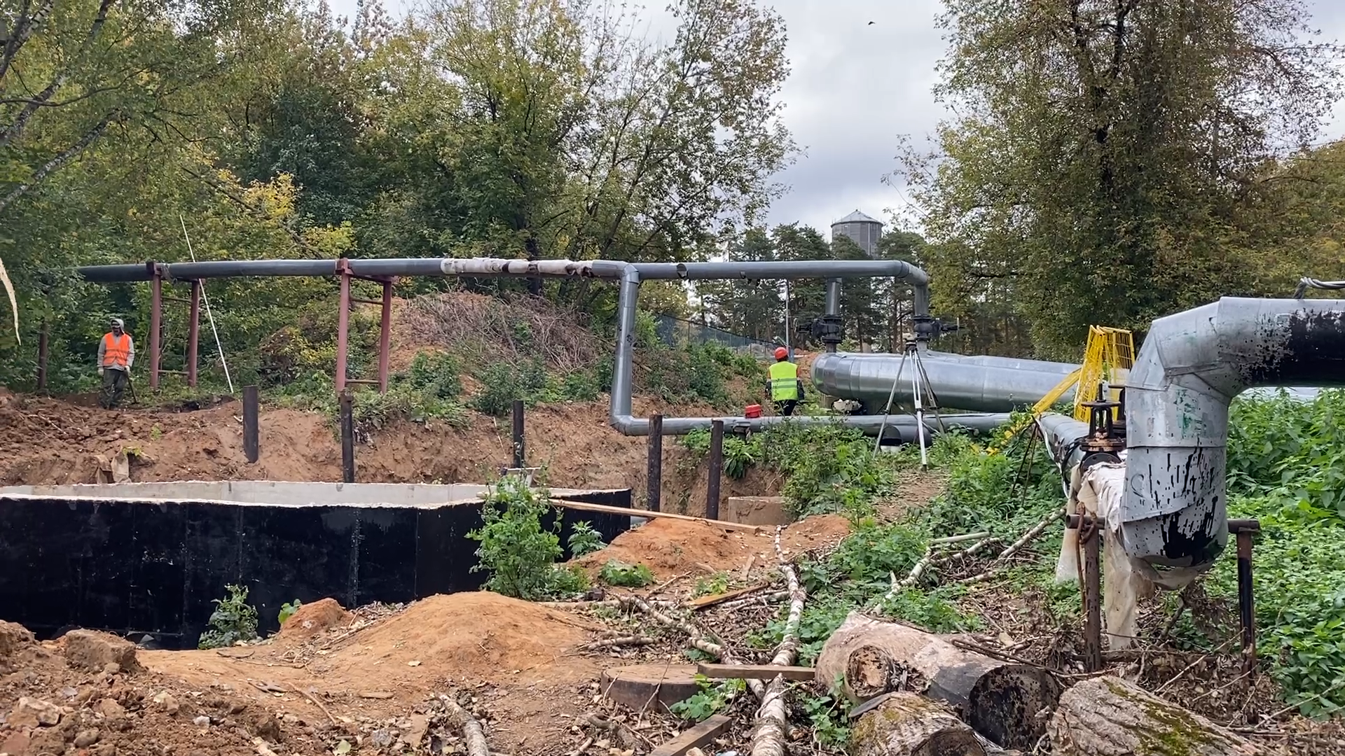 реконструкция теплотрассы, теплосети власиха, новые трубы, алтстрой, власиха теплотрасса,