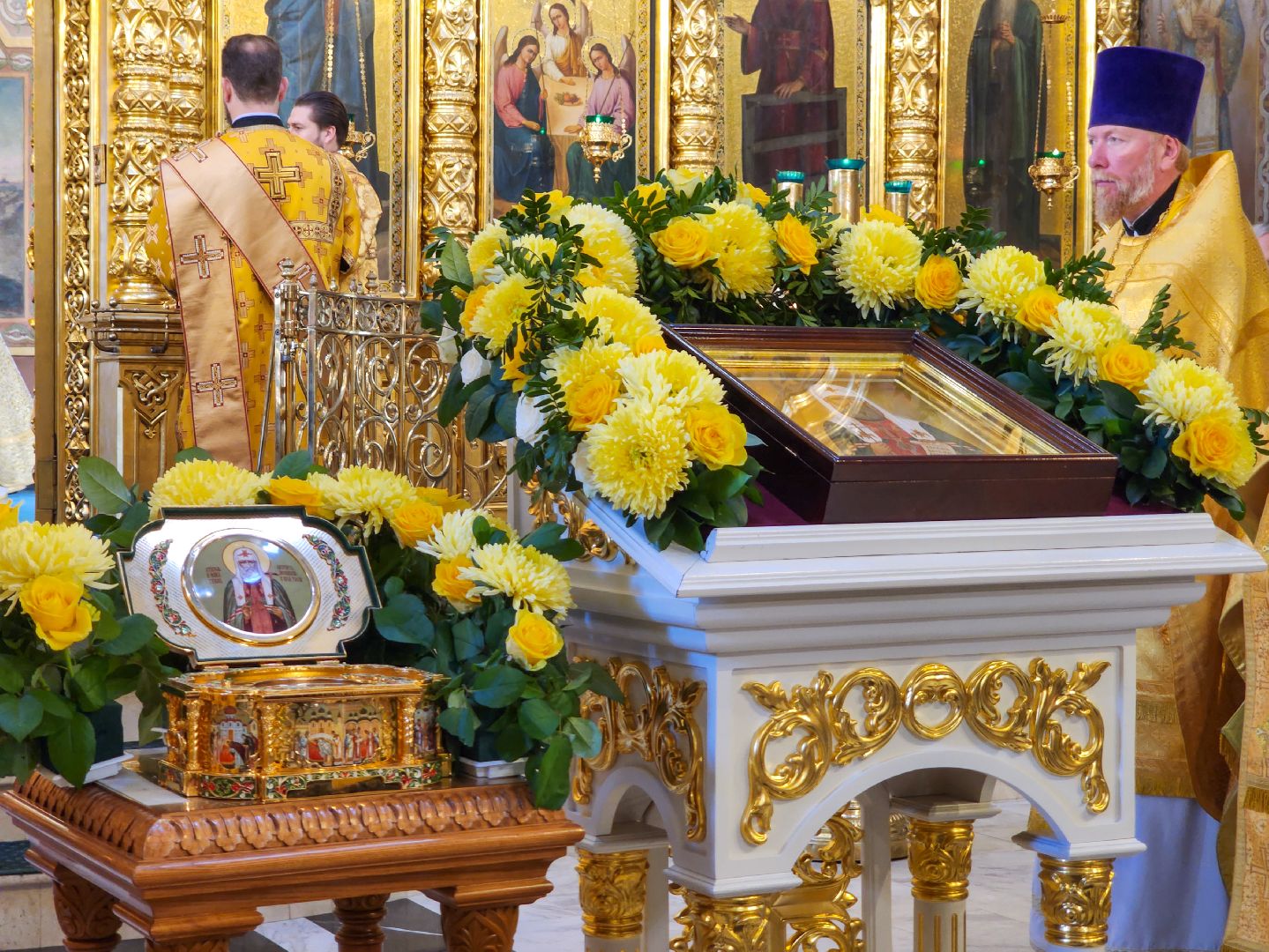 Подольск, Ковчег с мощами, Святитель Тихон, Архиепископ Аксий, Богослужение, Святыня,