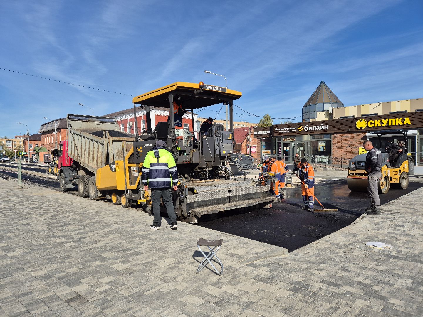 орехово зуево, строительство дороги,