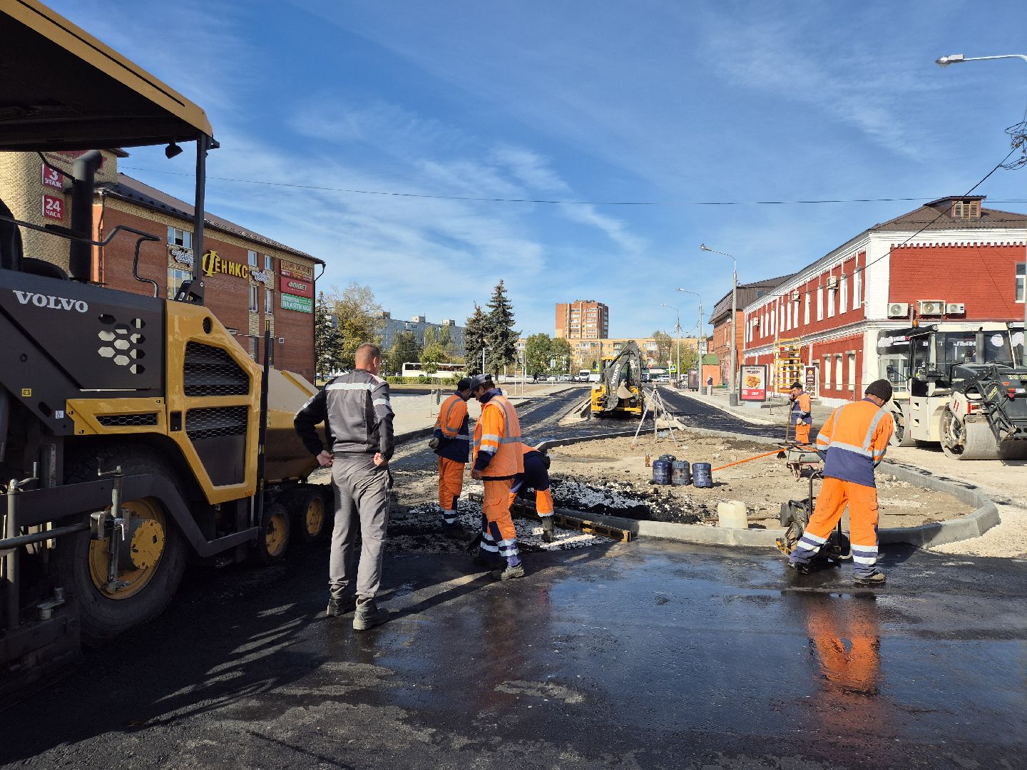 орехово зуево, строительство дороги,