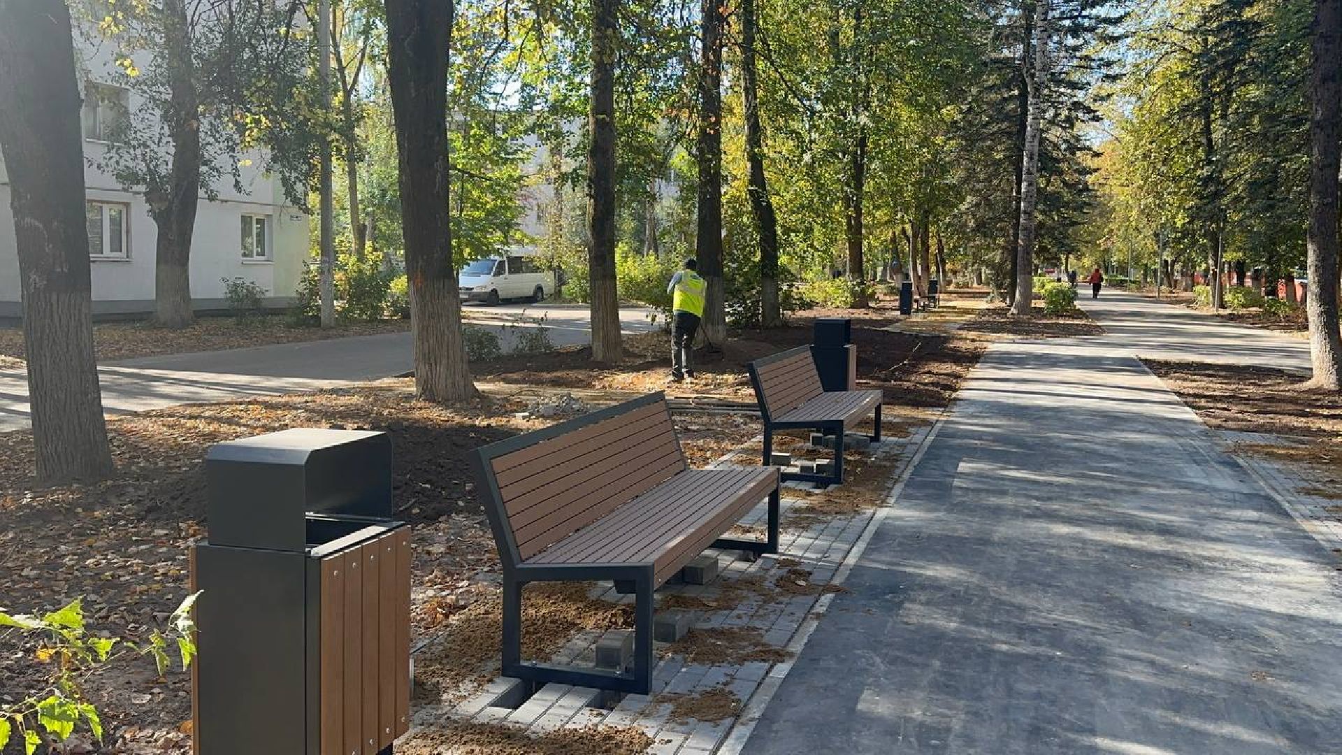 благоустойство, домодедово, сквер,