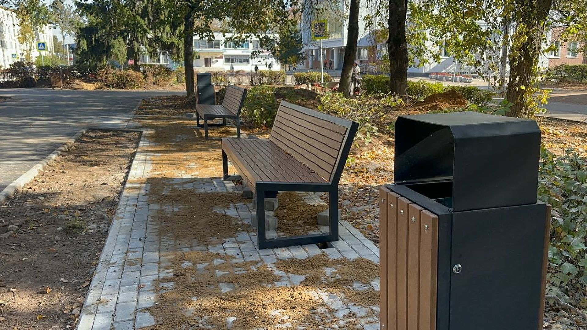 благоустойство, домодедово, сквер,