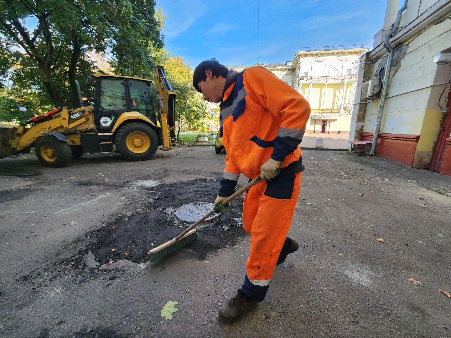 фрязино, благоустройство дворов, укладка бордюров, асфальтирование дворов,