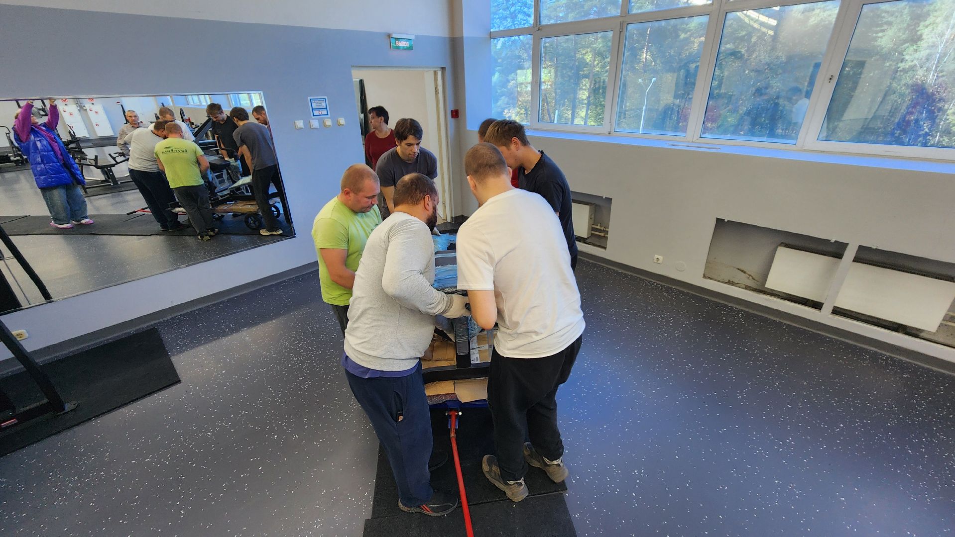 спорт, спортивная школа протвино, ремонт тренажерного зала,