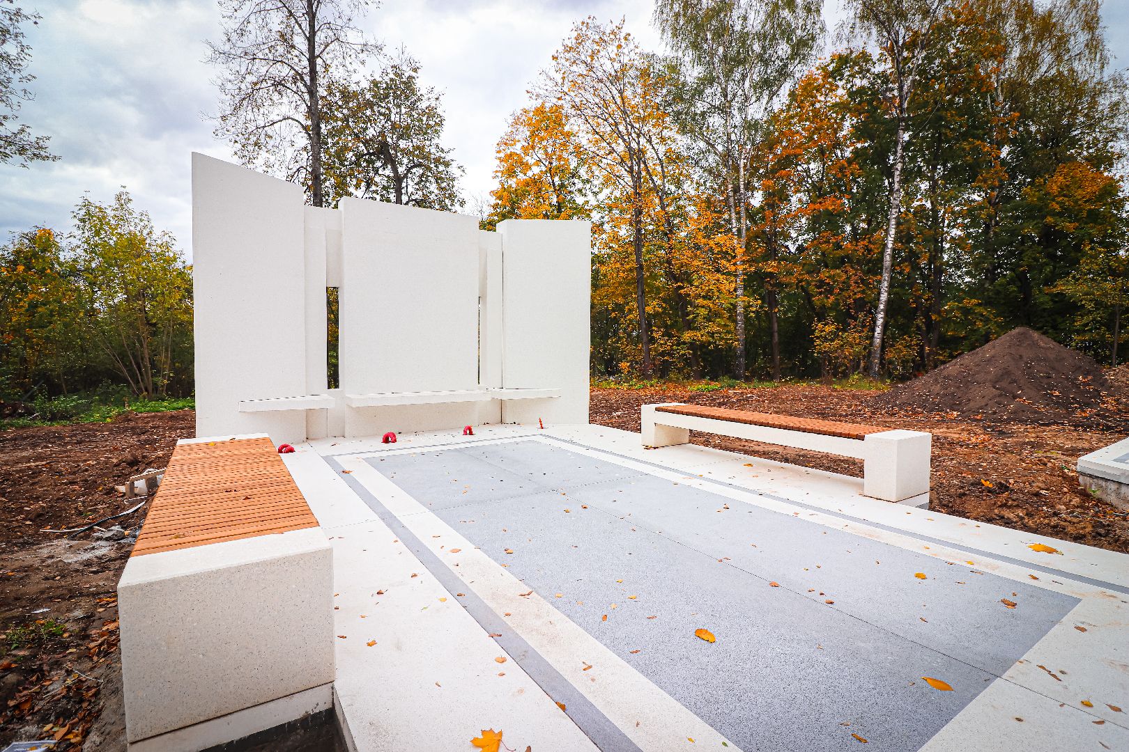 клин, общество, строительство, мемориал вечный огонь, память,