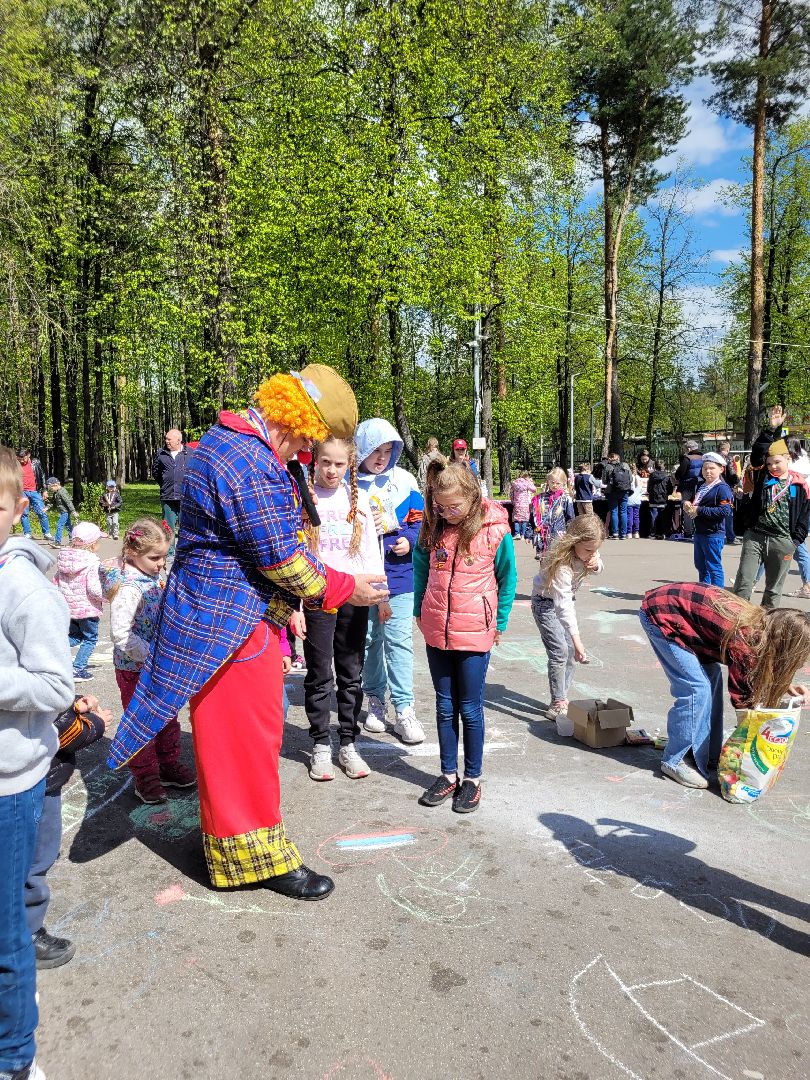 дети; день победы; рисунок великой победы; парки подмосковья; видное;