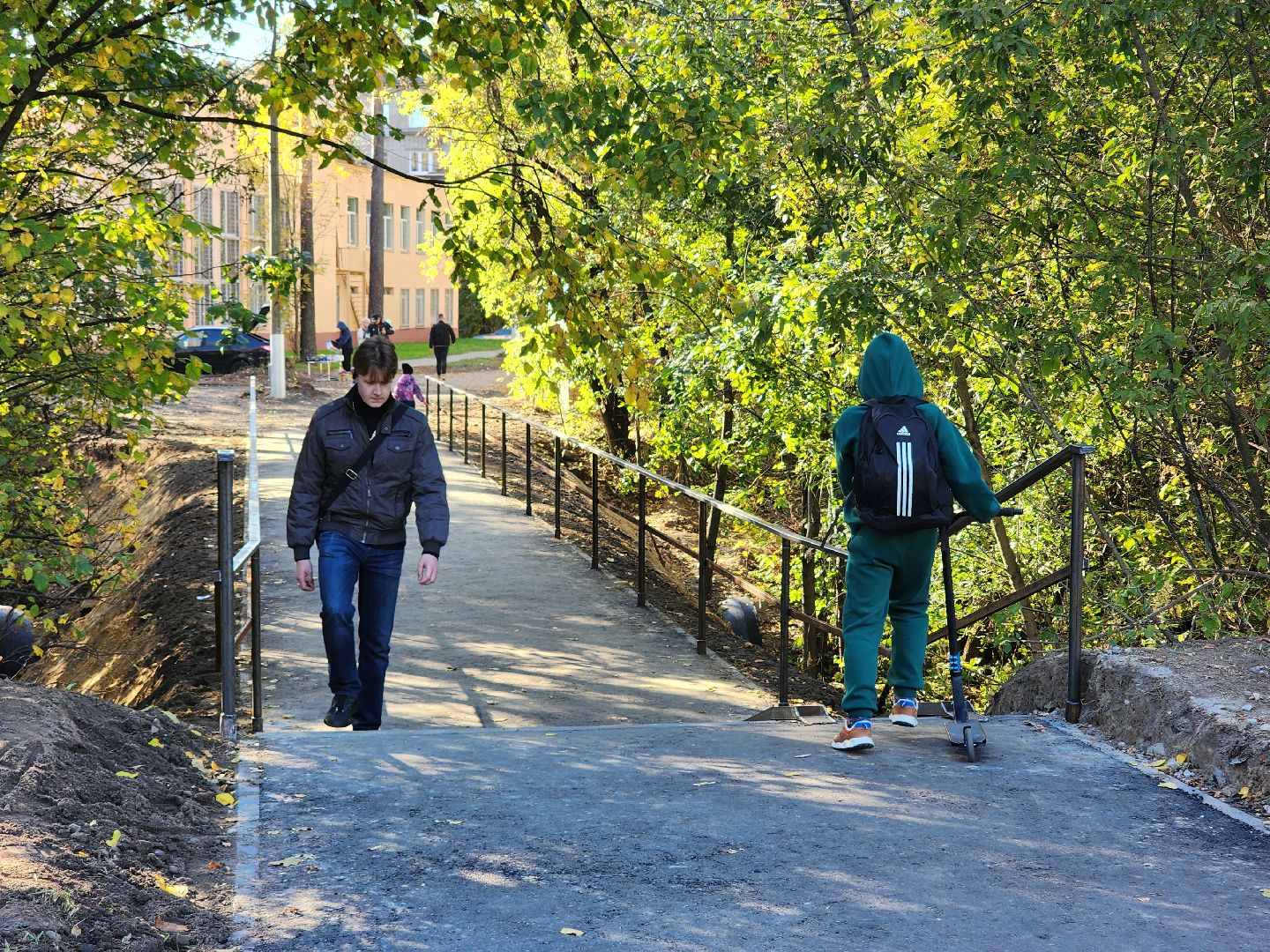 королёв, благоустройство , новый мост через акуловский водоканал, администрация городского округа королев ,