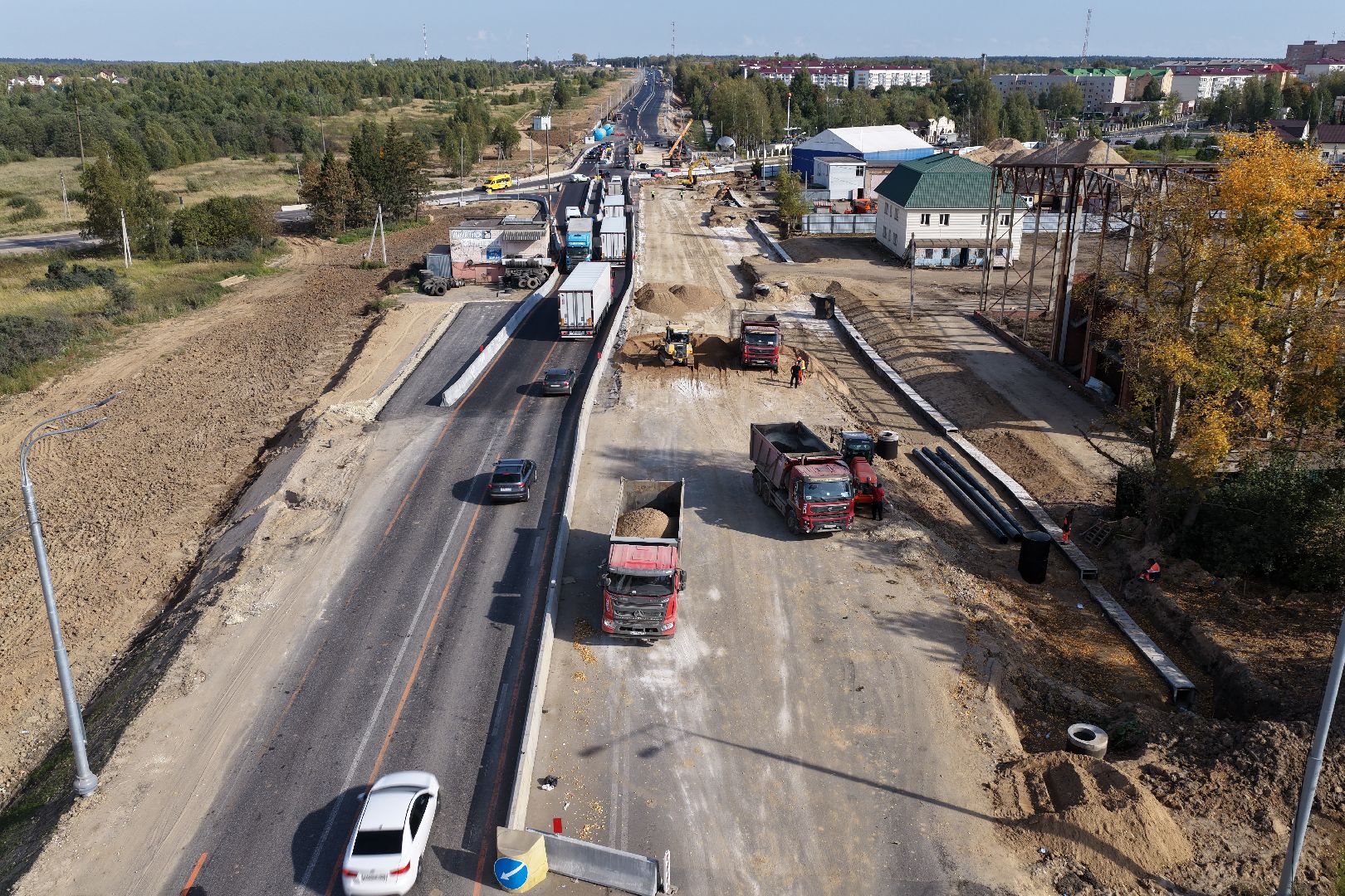 видео с коптера, трасса м-9 балтия,