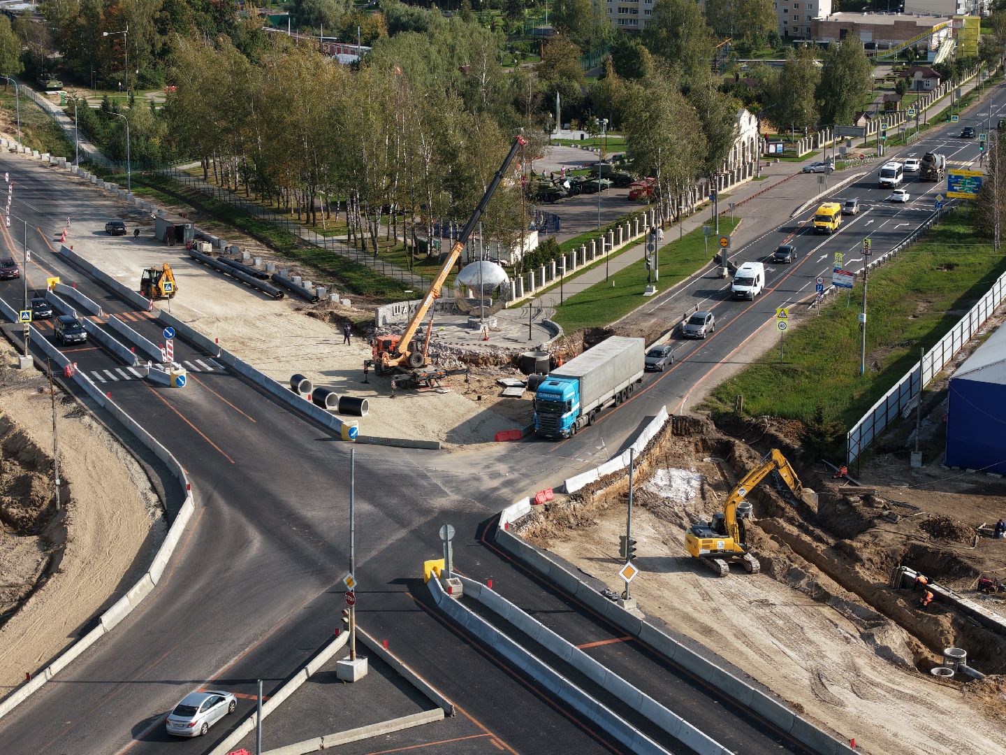 видео с коптера, трасса м-9 балтия,