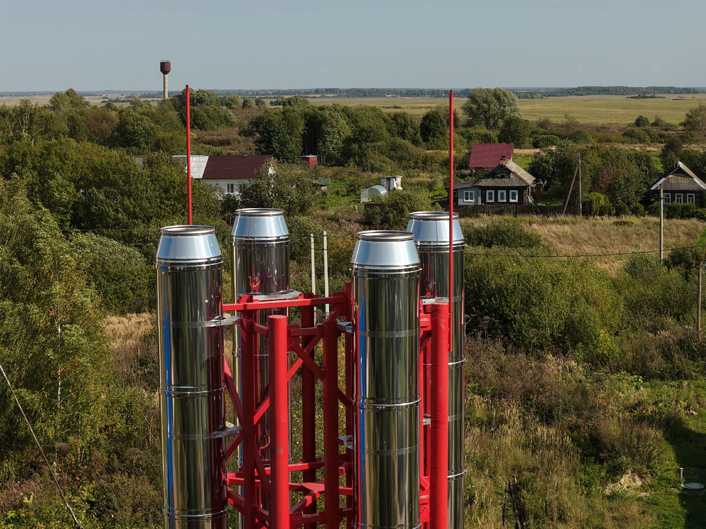 видео с коптера, котельная в шаховской,