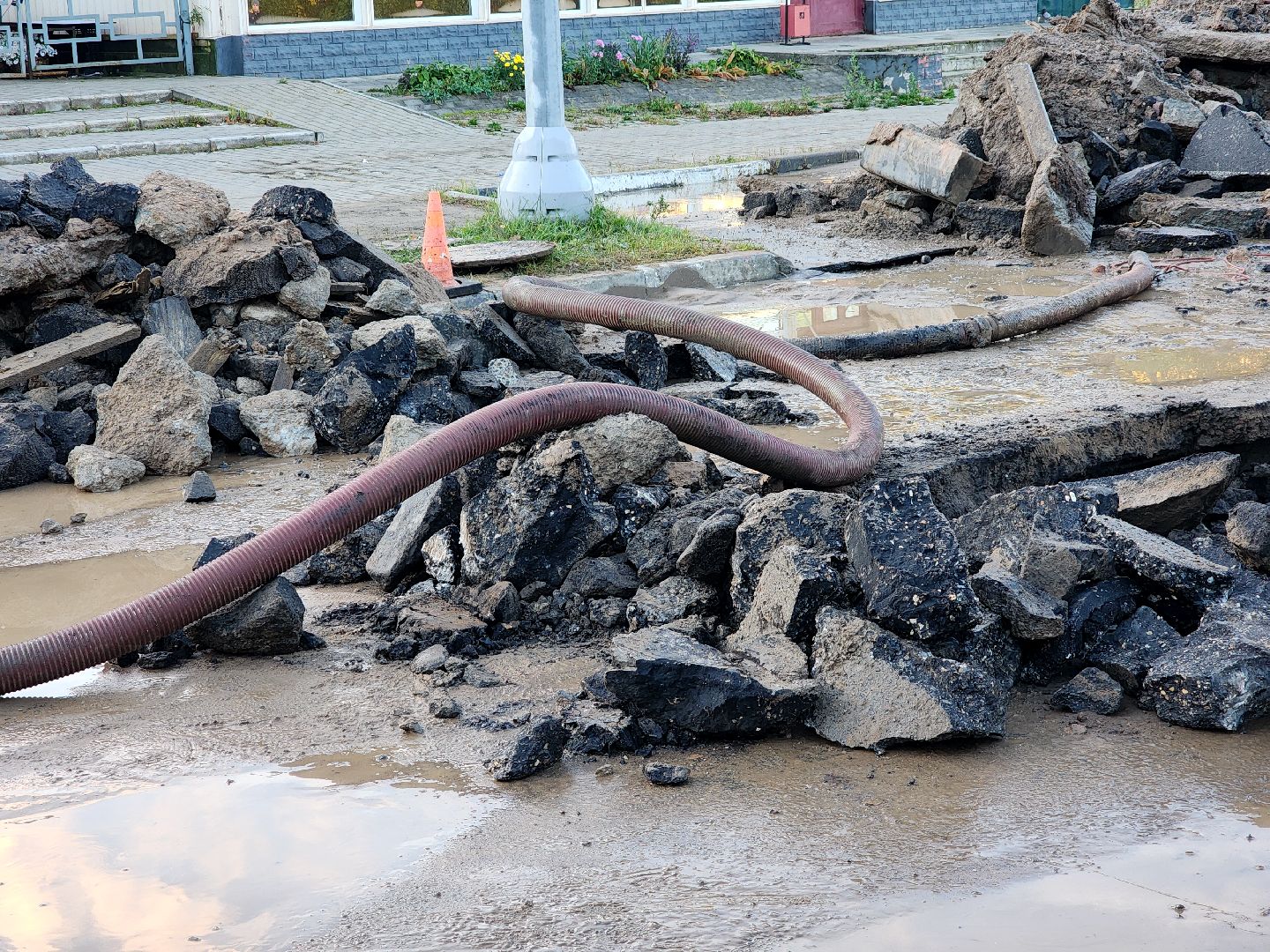 дубна, авария, трубопровод, водоснабжение,