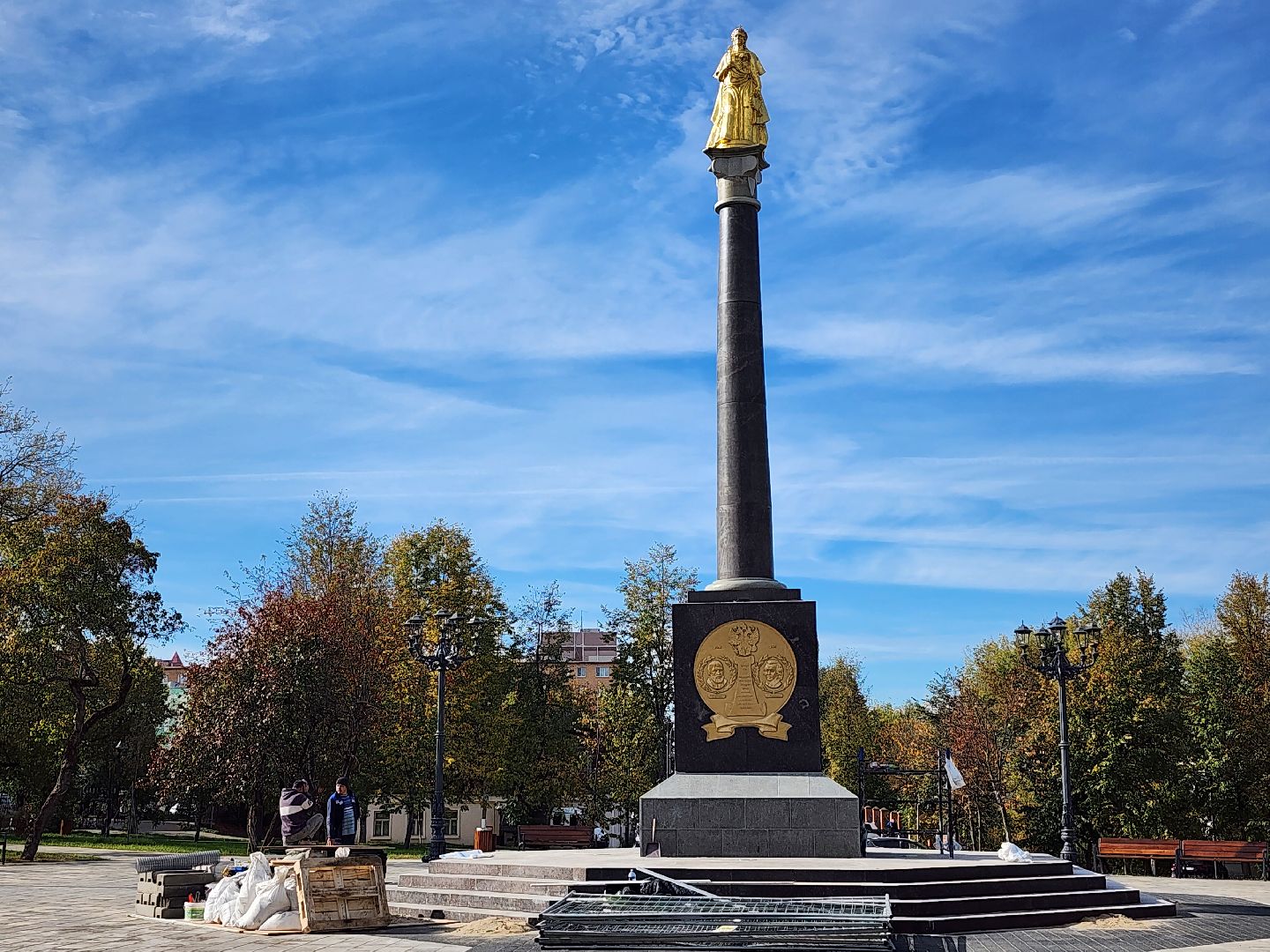 ремонт памятника, благоустройство, сквер бугрова, ногинск, богородский городский округ,