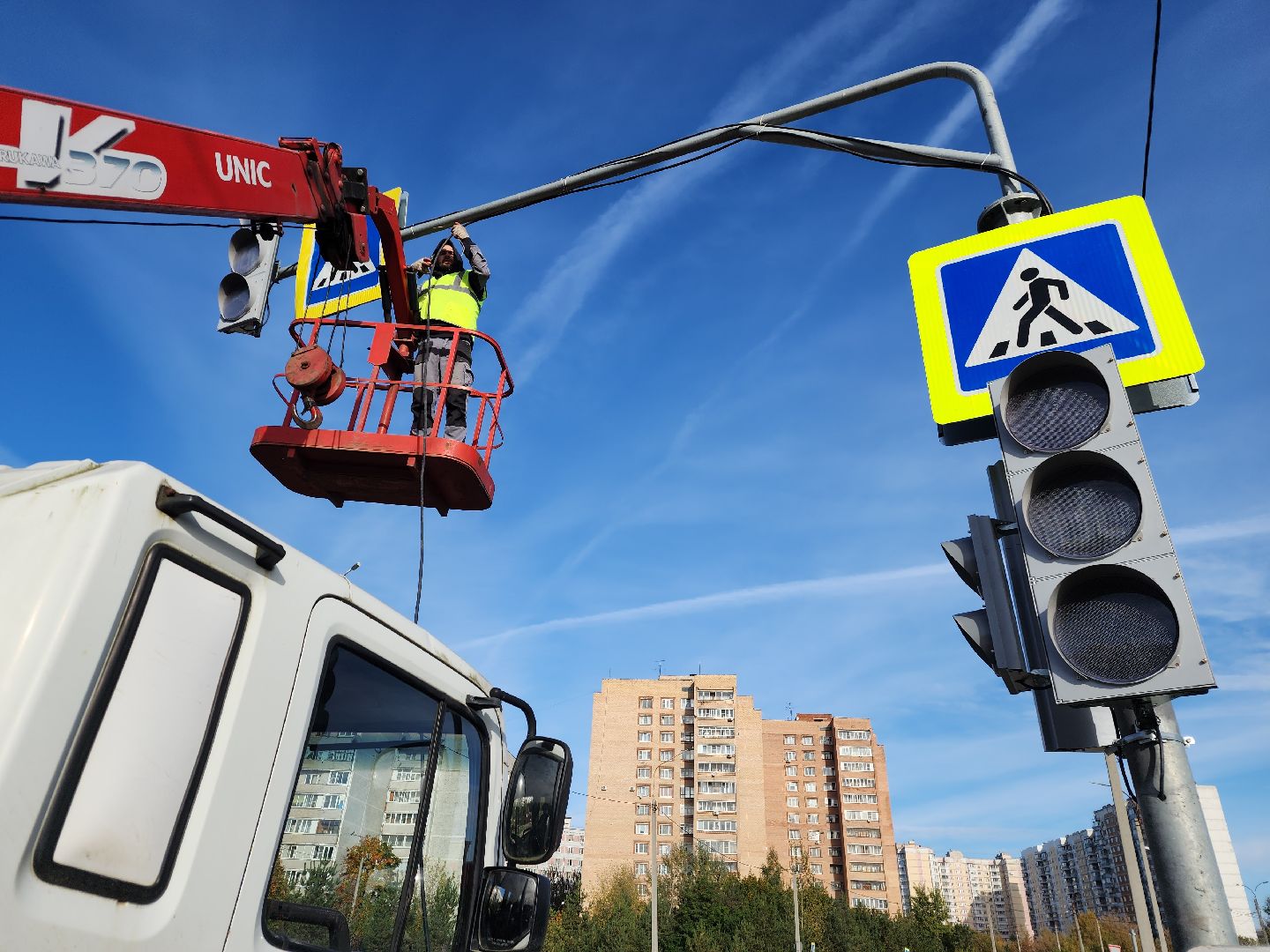 фрязино, светофор, безопасный переход, безопасное движение,