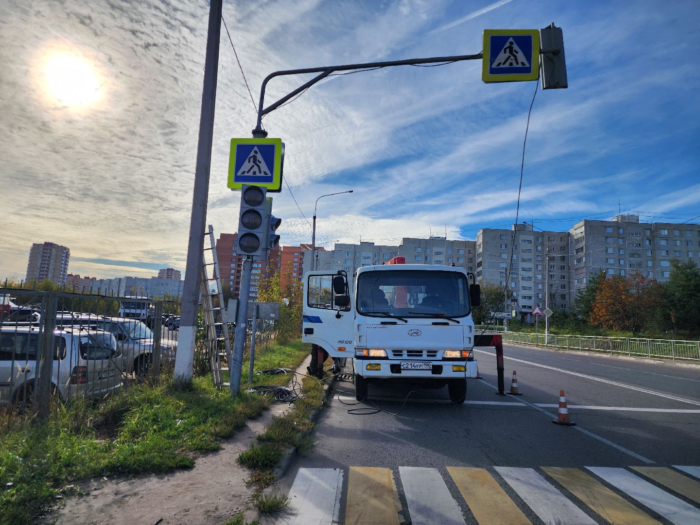 фрязино, светофор, безопасный переход, безопасное движение,