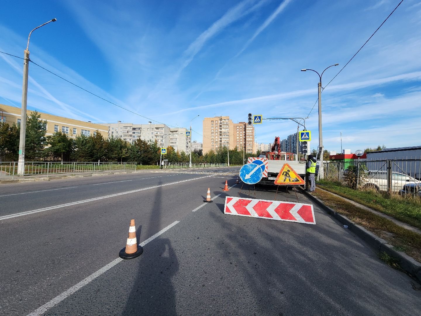 фрязино, светофор, безопасный переход, безопасное движение,