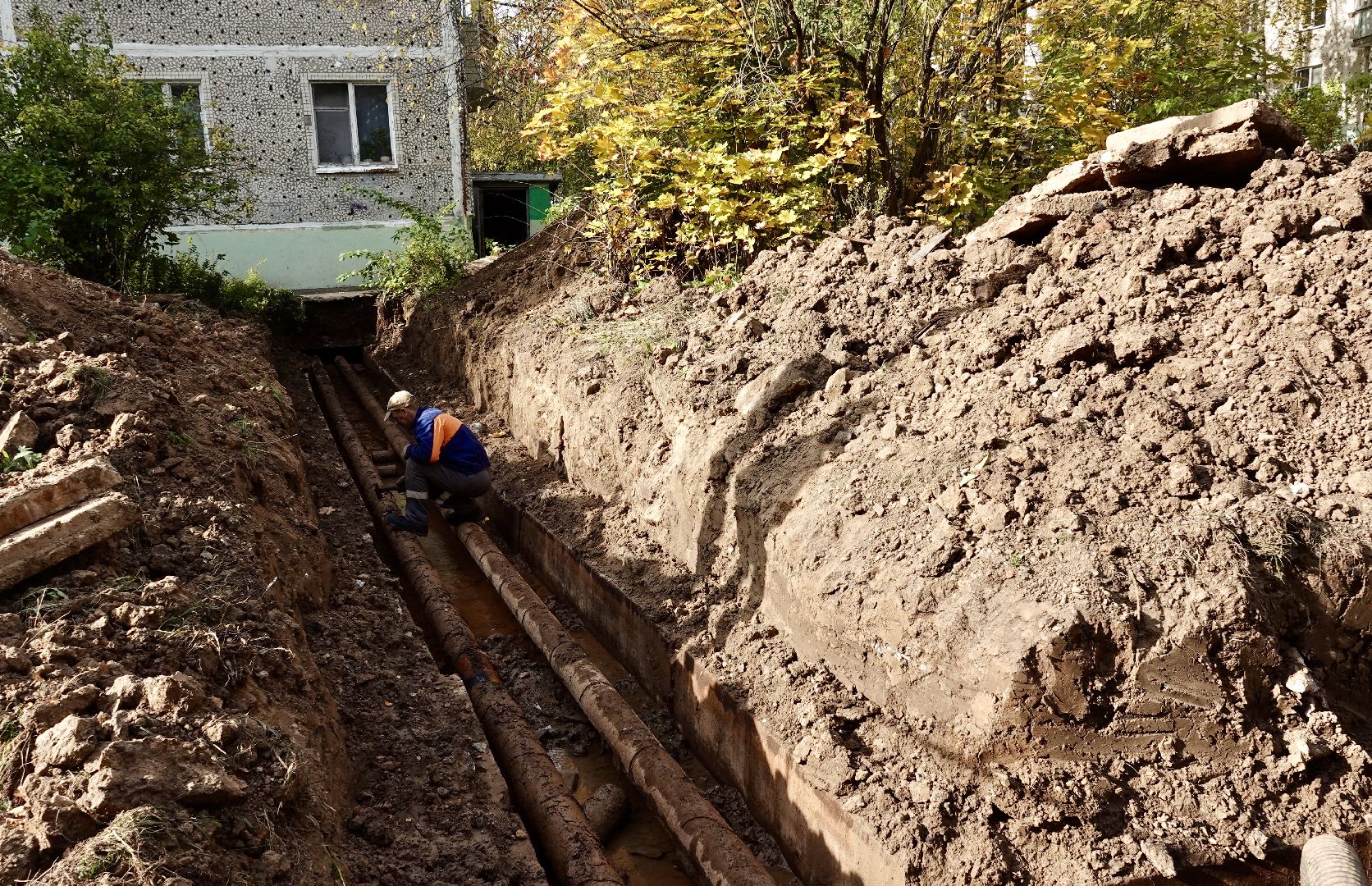 жкх, утечки , сергиево-посадский городской округ, сергиев посад, теплотрассы,