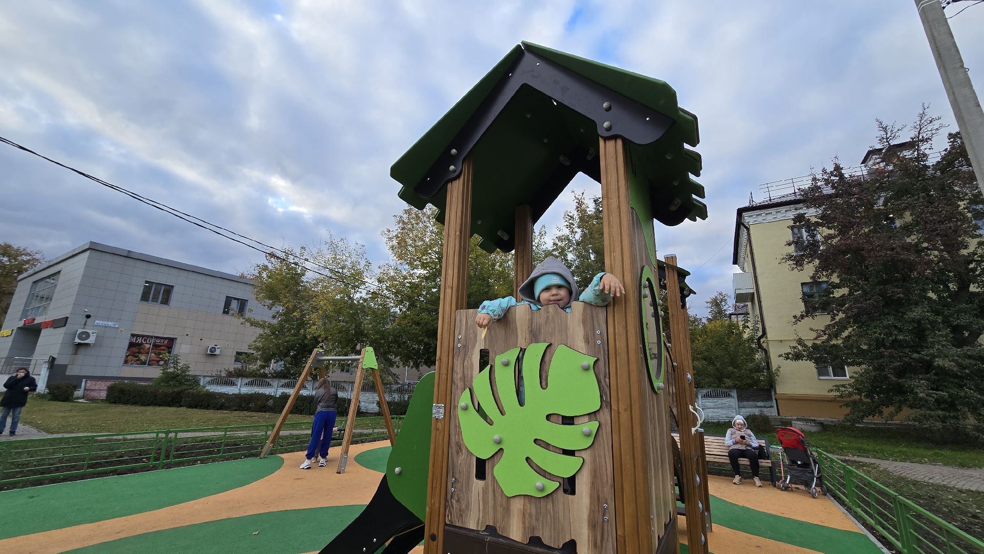 Коломна, Озеры, новая детская площадка,