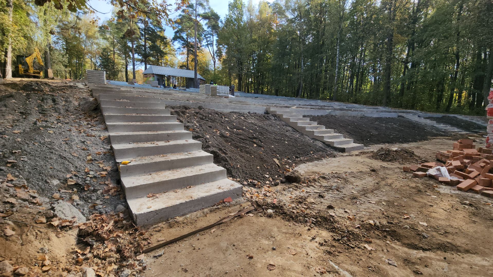 городской парк, благоустройство, освещение, пешеходные дорожки,