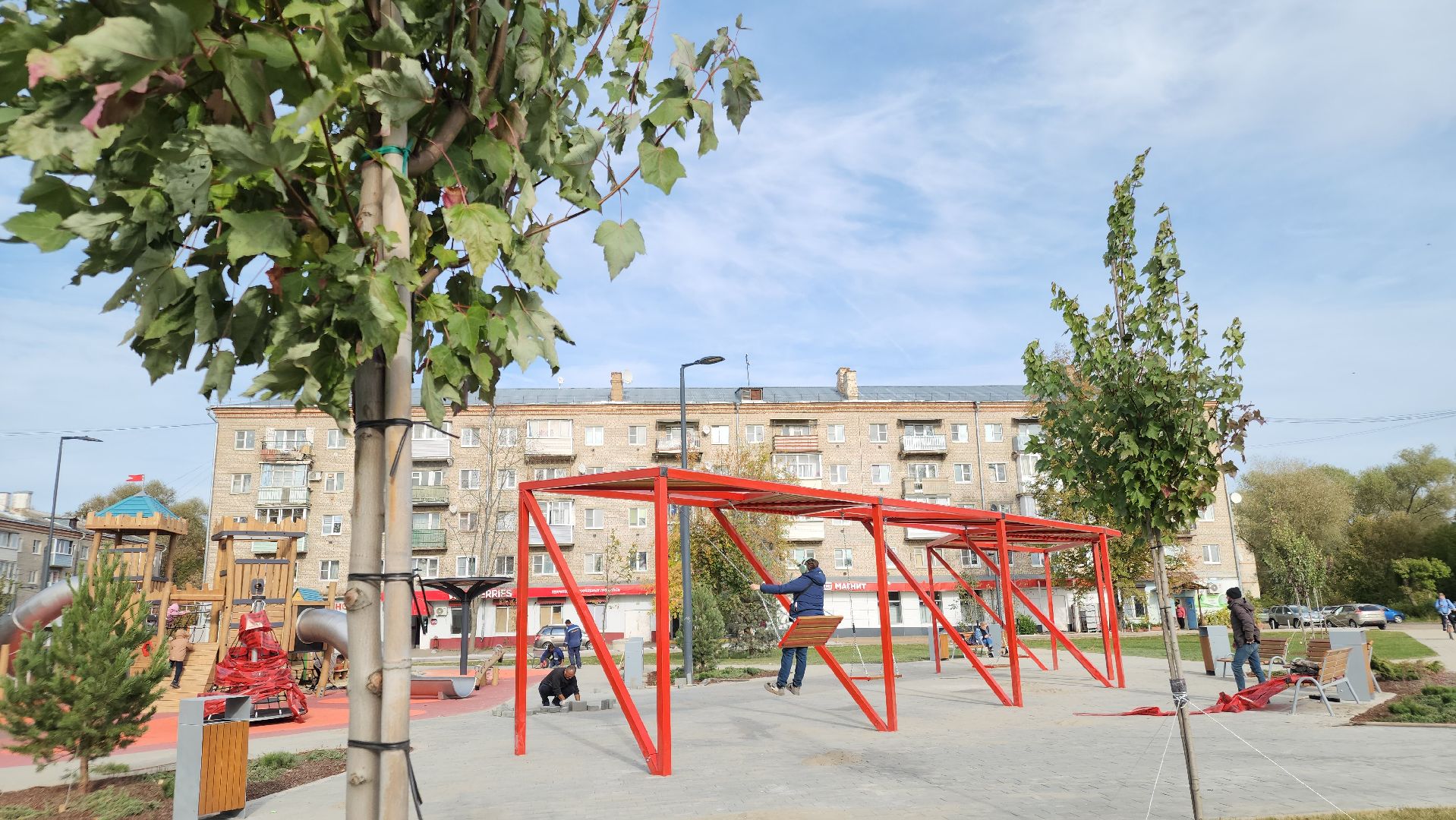 благоустройство 2025, скверы подмосковья, дрезна, орехово-зуевский округ,