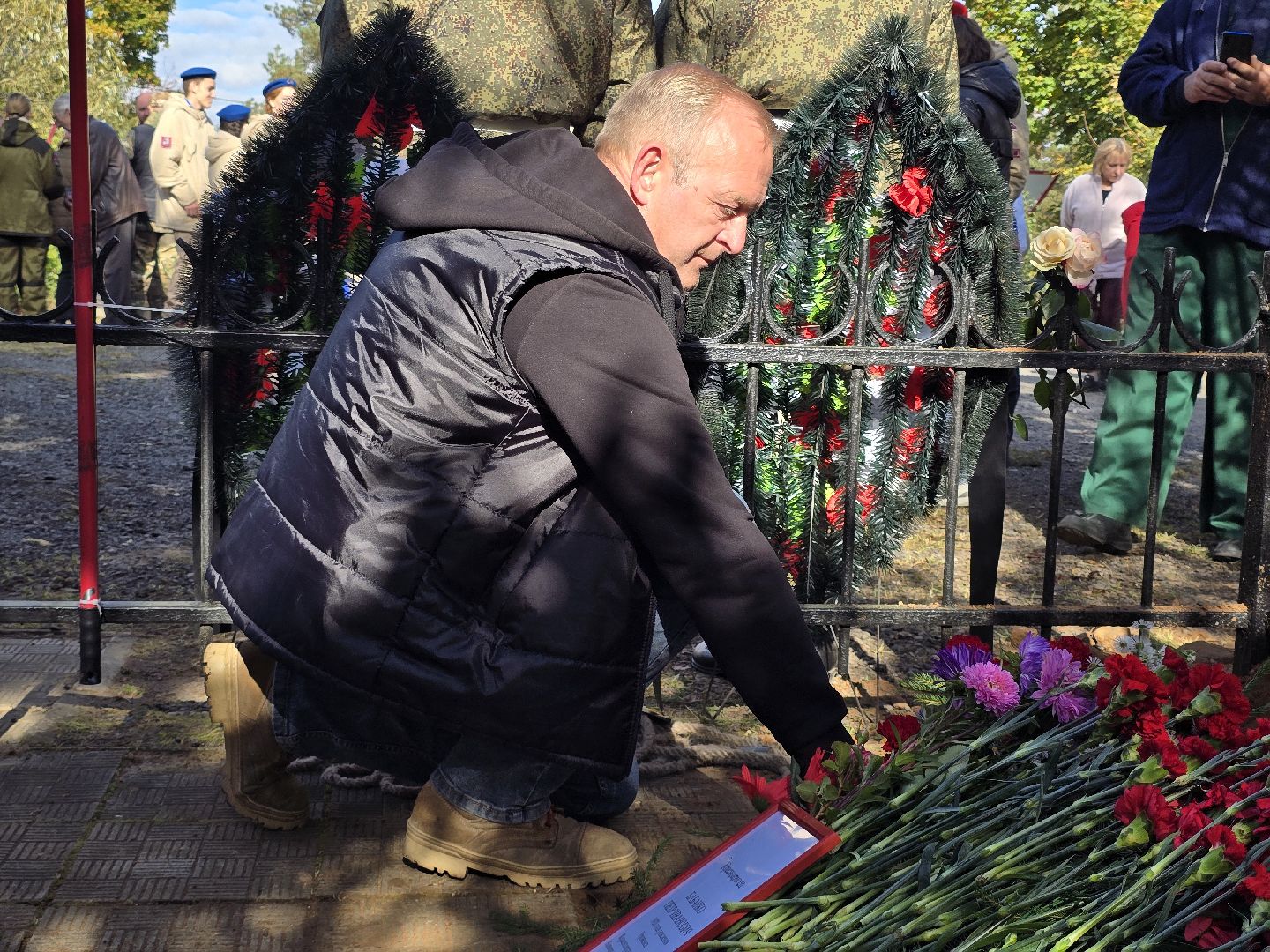 одинцово, одинцовский городской округ, захоронение останков,  великая отечественная война, красноармеец, память героям,траурный митинг,